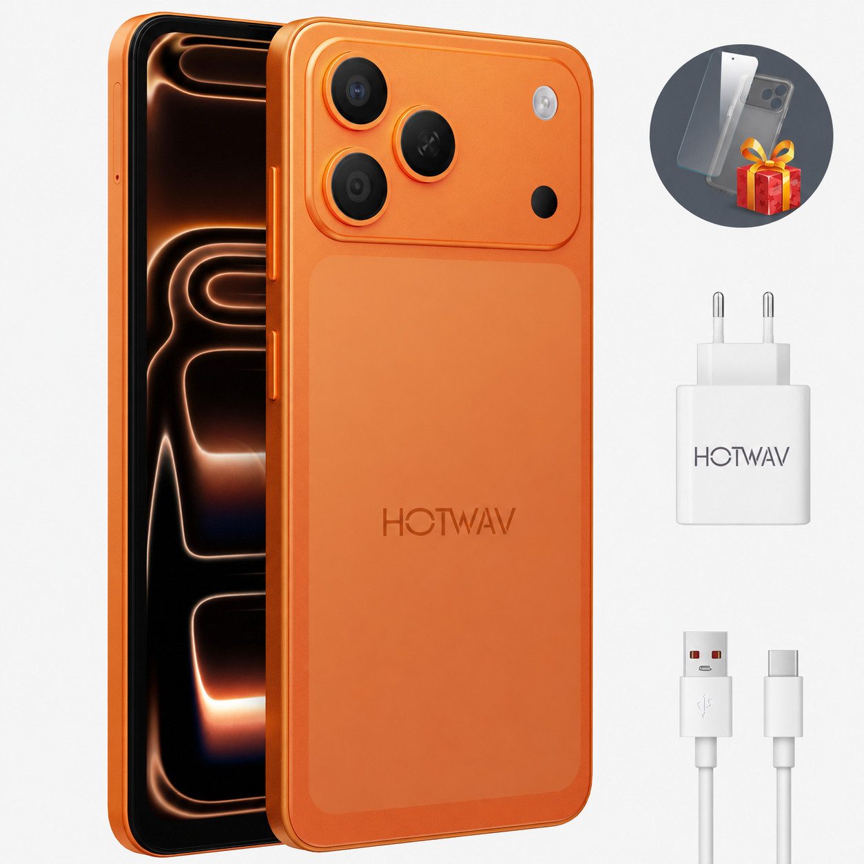 HOTWAV A17 Pro Max Handy, 12+128 GB/1 TB Smartphone, Android handy, Smartphone (16,7 cm/6.75 Zoll, 128 GB Speicherplatz, 13 MP Kamera, Smartphone ohne Vertrag, Günstige Smartphone, 5160 mAh)