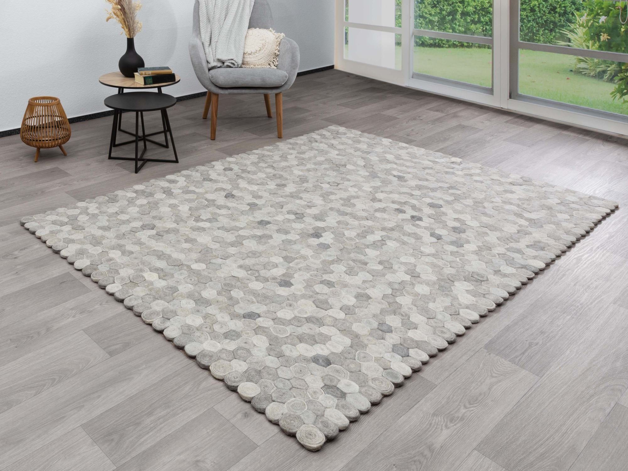 Steffensmeier Teppich Multan, Rechteckig, Filzteppich, Wohnzimmer günstig online kaufen