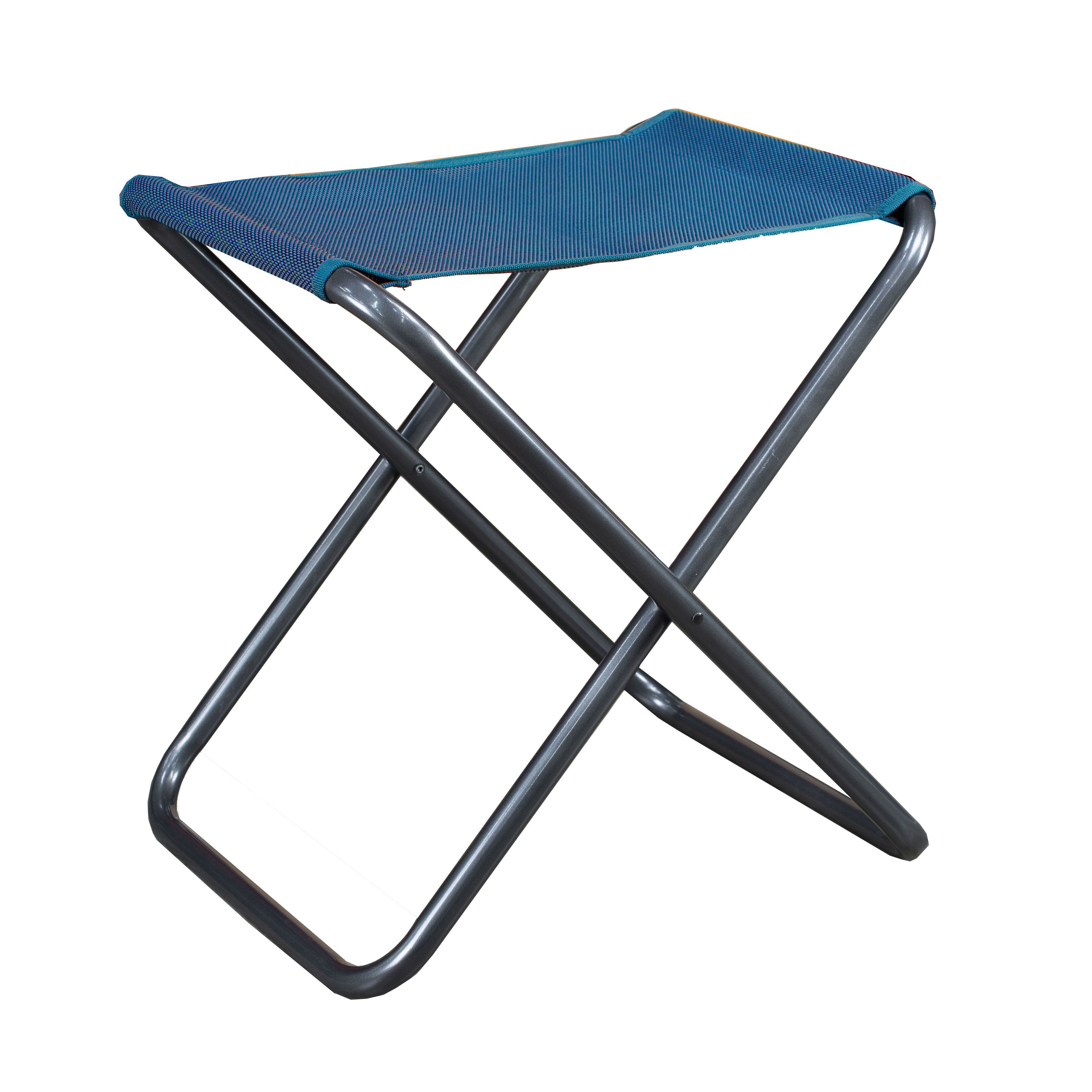 Hocker Kobold Tischplatte Westfield blau faltbarer Campinghocker Stoff 2-in-1 Campinghocker