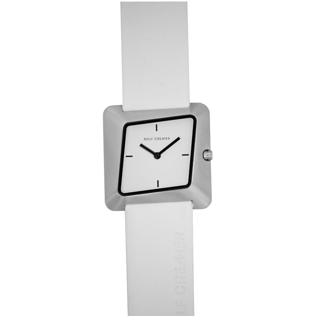 Rolf Cremer Quarzuhr Rolf Cremer Uhr Twister 507906 Lederband, Edelstahl, weiß, (1-tlg)
