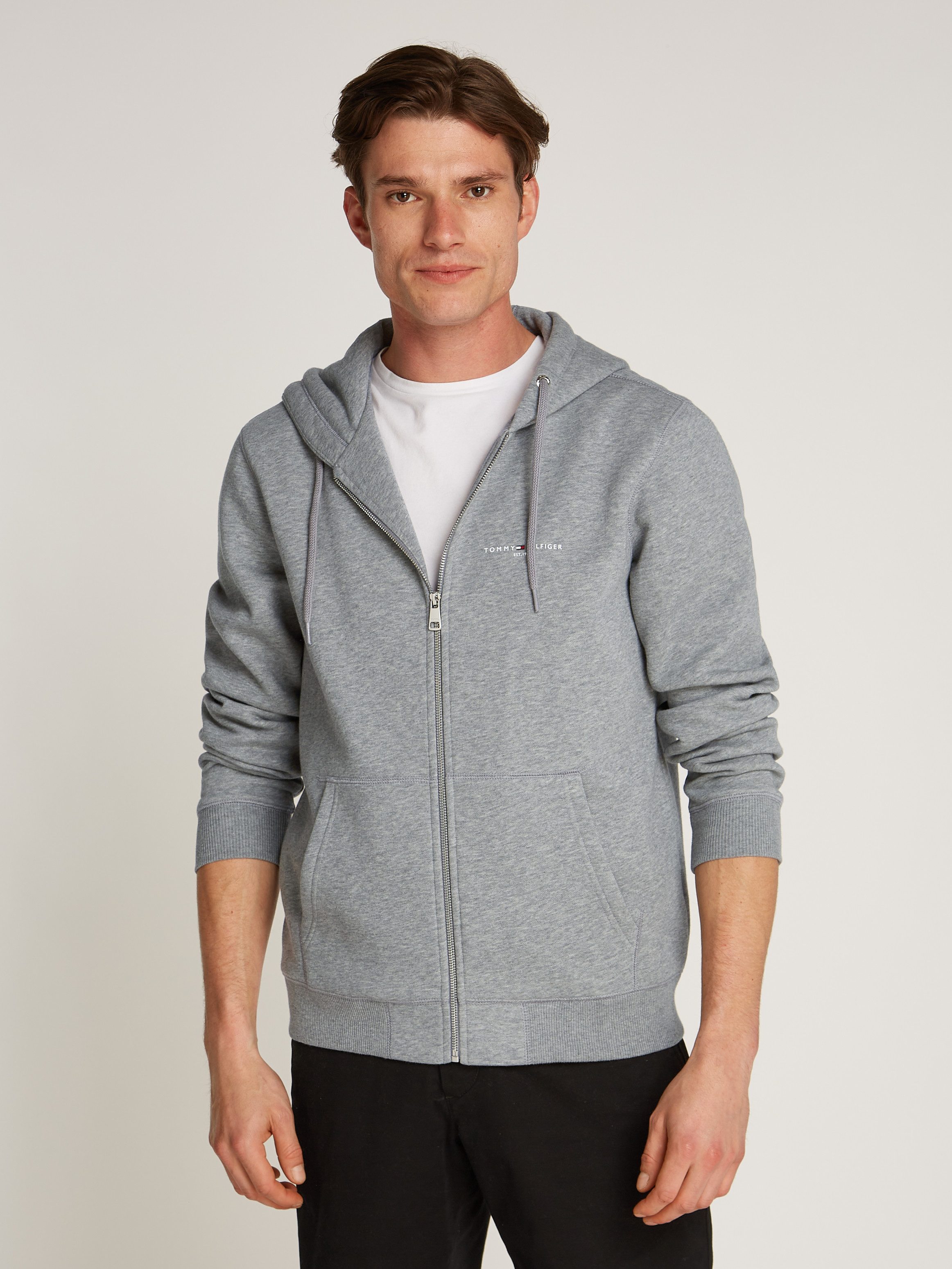 Tommy Hilfiger Sweatjacke SMALL TOMMY LOGO günstig online kaufen