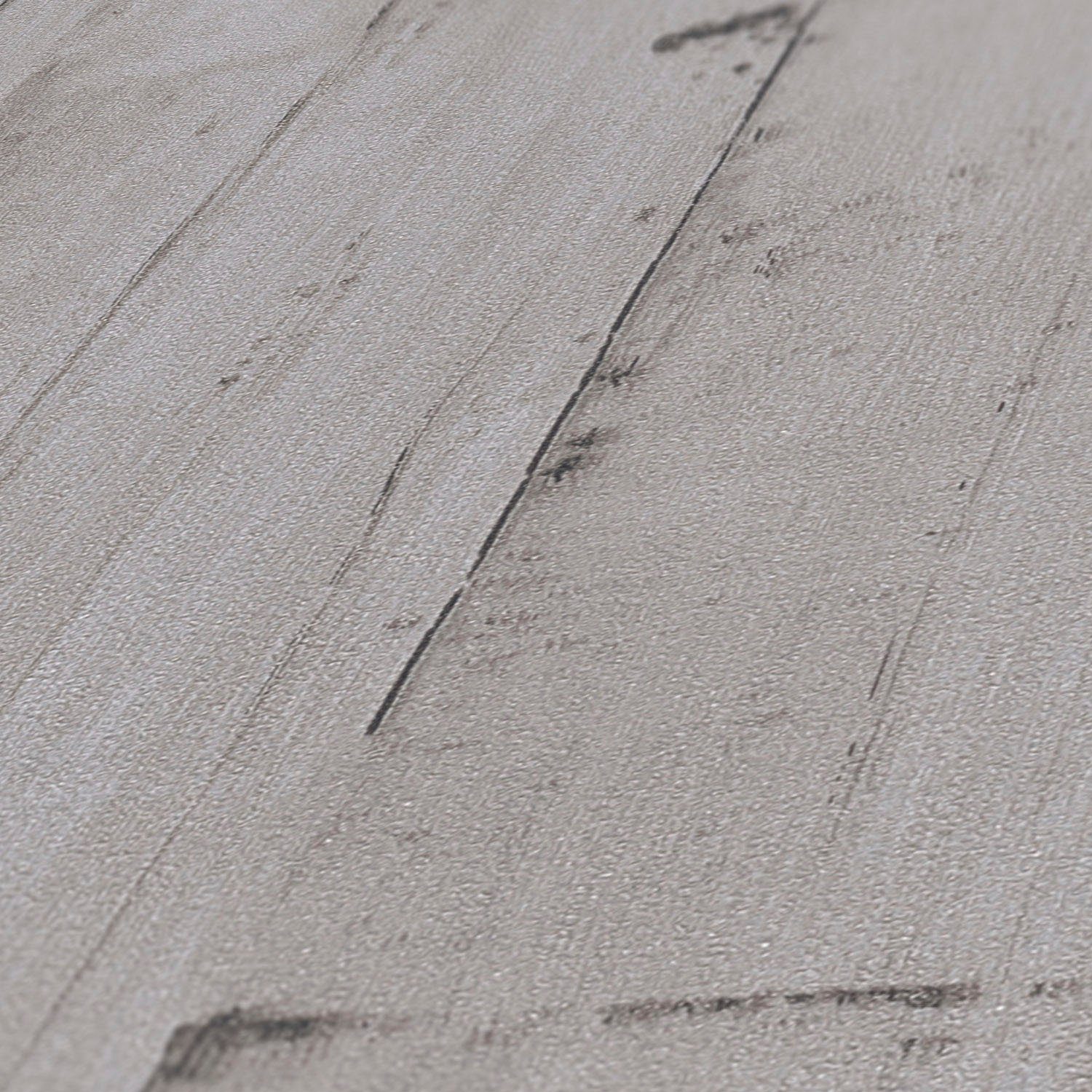 A.S. Création Vliestapete Natural Living Holztapete, leicht strukturiert, matt, gemustert, neutral, (1 St), PVC-Frei, skandinavische Tapeten, Wohnzimmer