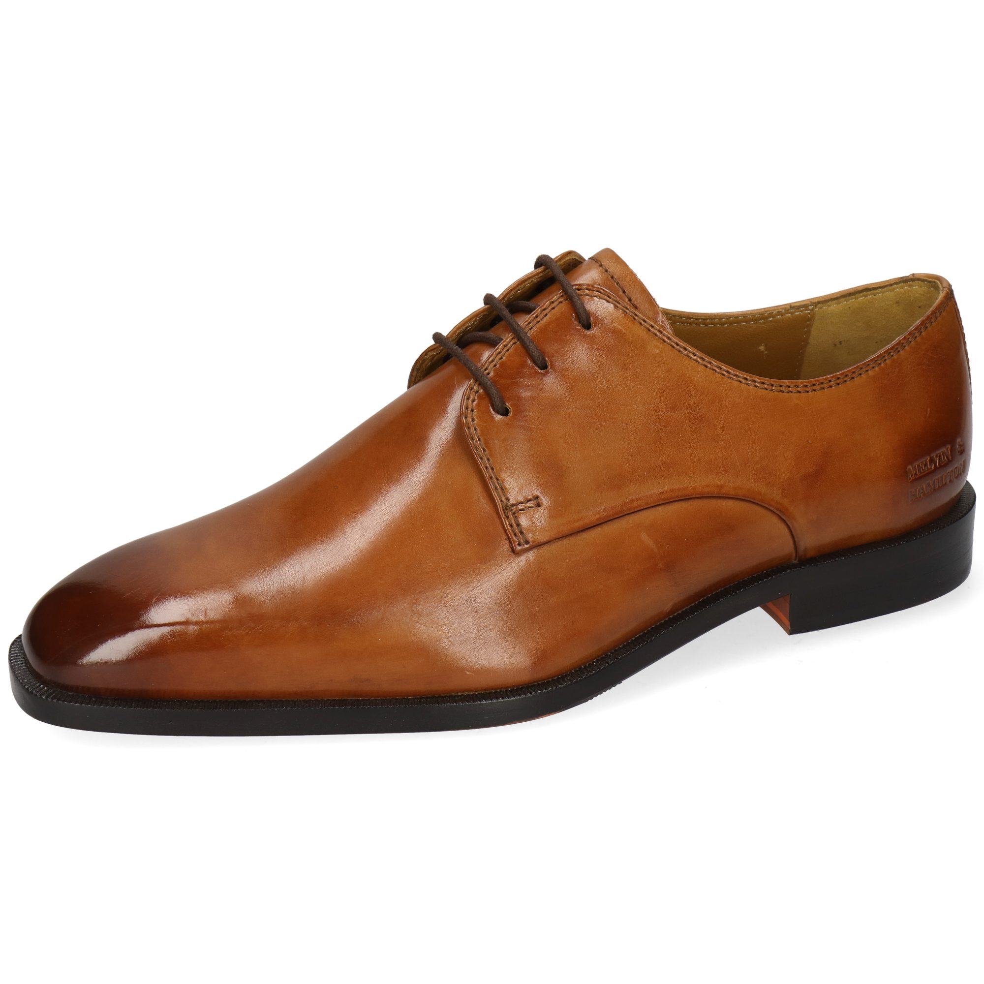 Melvin & Hamilton Stefano 1 Leder-Derby Schuhe für Herren Schnürschuh Flache Absätze, Echtes Leder, Vegetabile Gerbung