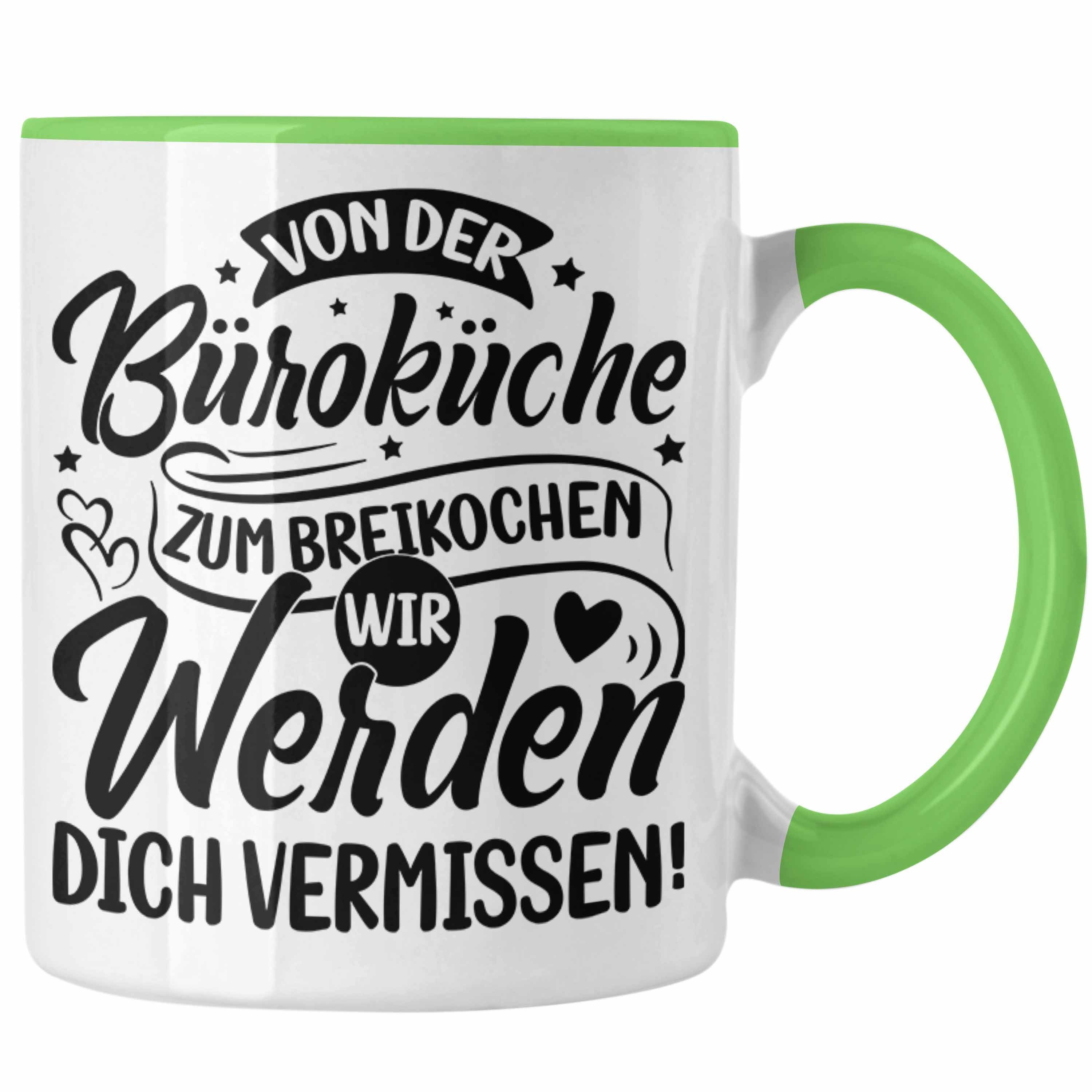 Trendation Tasse Mutterschutz Tasse Geschenk Mutterschutz Kaffeetasse Abschied Grün Kollegi