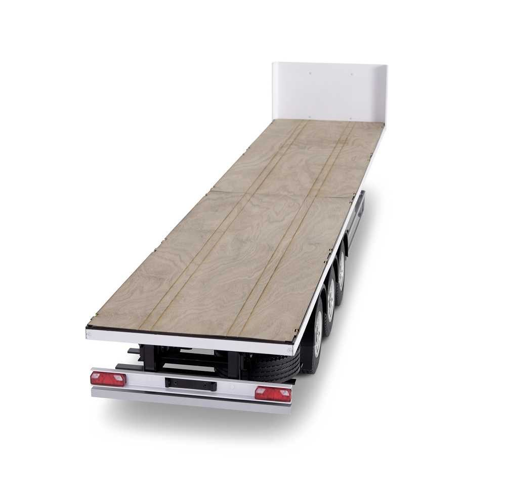 CARSON Carson RC Truck Anhänger 1:14 3-Achs Flachbettauflieger III Stahl RC-Ladegerät