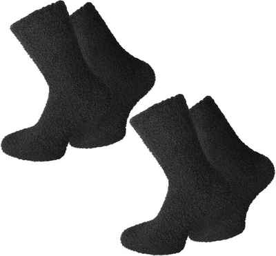 normani М'які шкарпеточки 2 Paar Kuschel-Socken für Damen und Herren (Set, 2 Paar) weicher Gummibund