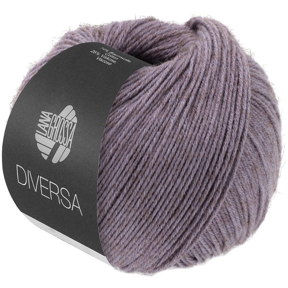 LANA GROSSA DIVERSA Häkelwolle, 210 m (leichtes Baumwoll-Mischgarn mit zartem Mélange-Effekt), 50 g