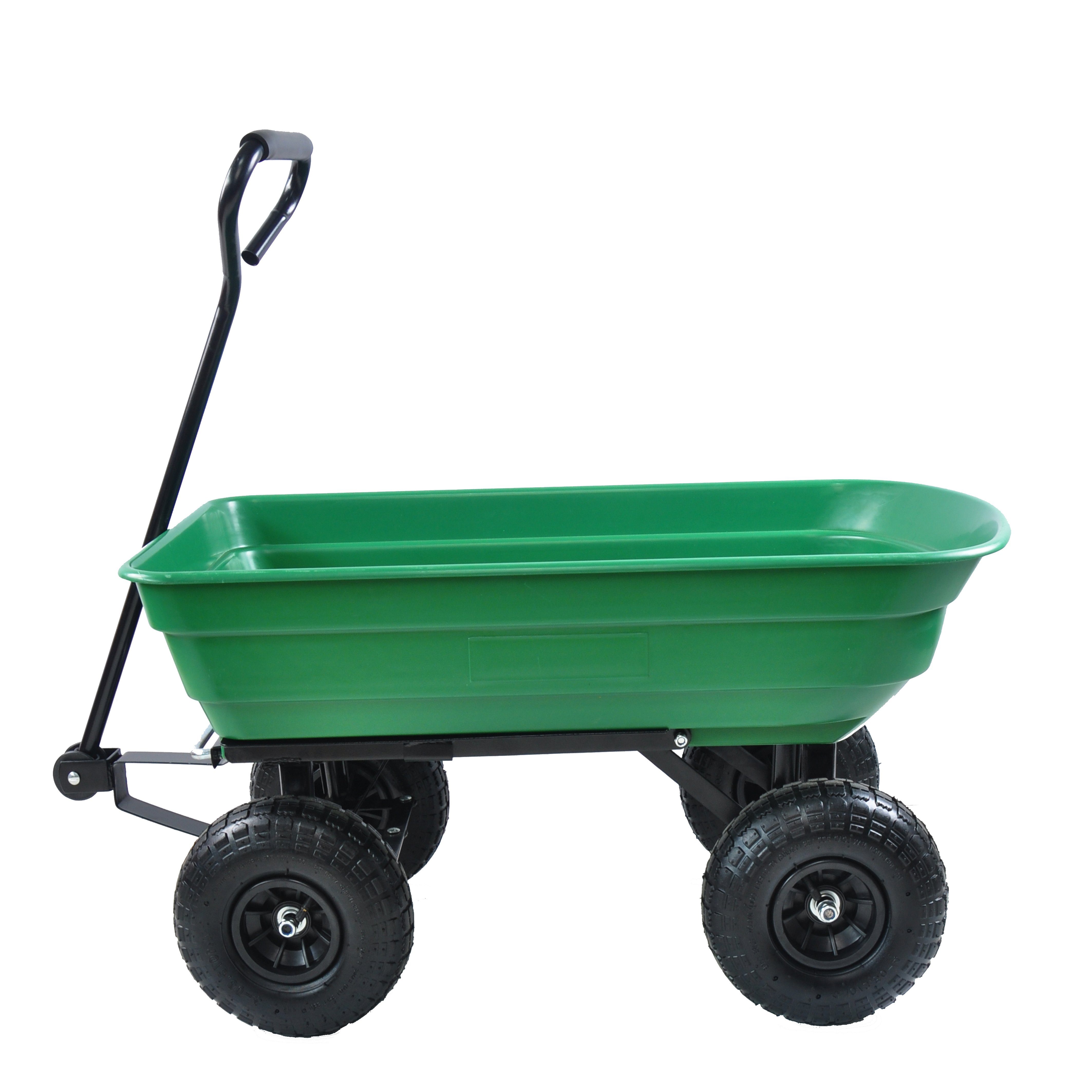 Fassungsvermögen Bollerwagen Grün Stahlrahmen, 300 lb Muldenkipper Odikalo Faltauto Gartenwagen