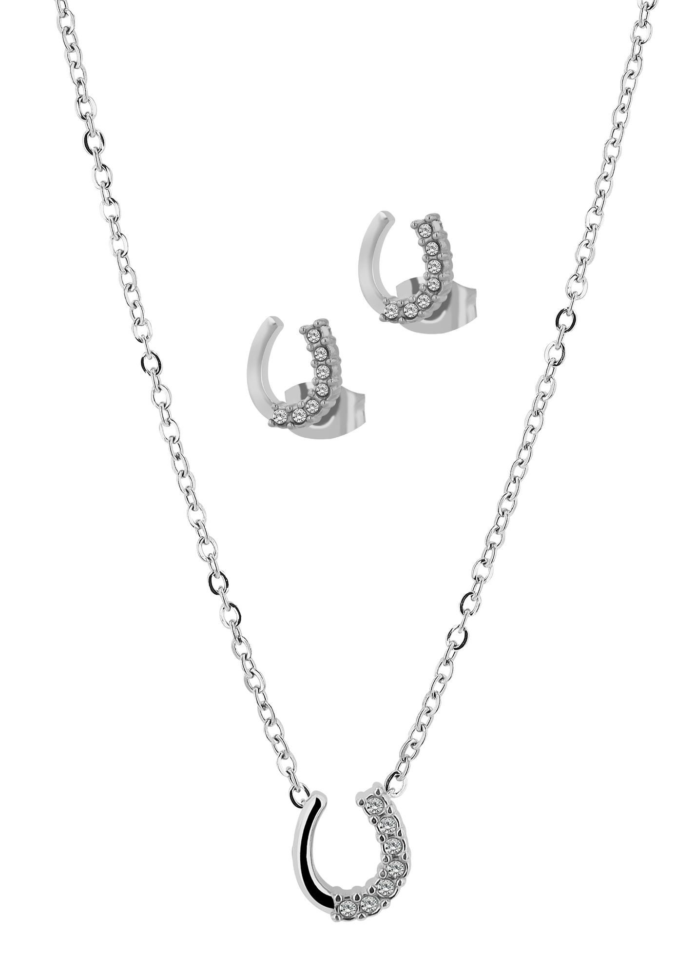 Schmuckset Edelstahl silber