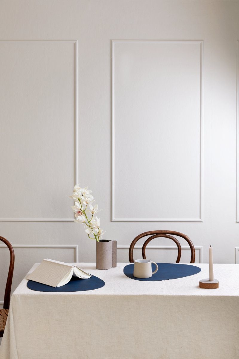 LIND DNA Platzset NUPO Tischset Curve L midnight blue 37 x 44 cm, Table Mat Curve L Nupo Midnight Blue