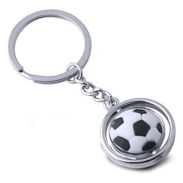 HIBNOPN Schlüsselanhänger Fußball Schlüsselanhänger - Metalldrehendes 3D Sport Keychain (1-tlg)