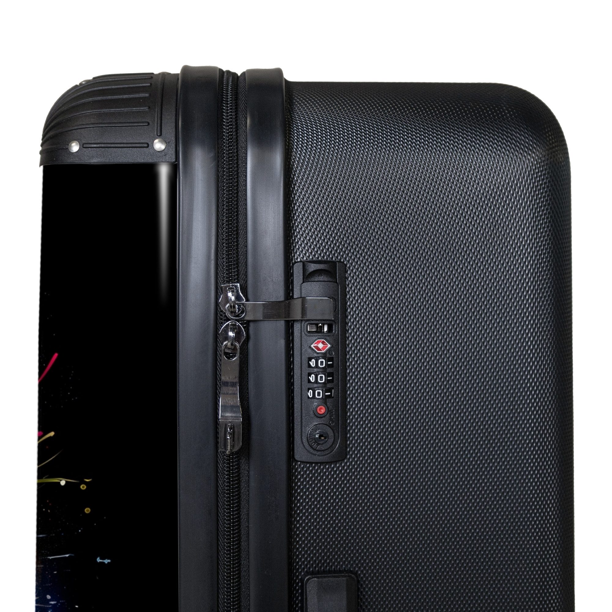 NoBoringSuitcases.com© Hartschalen-Trolley Snowboarder mit Graffiti 77 günstig online kaufen