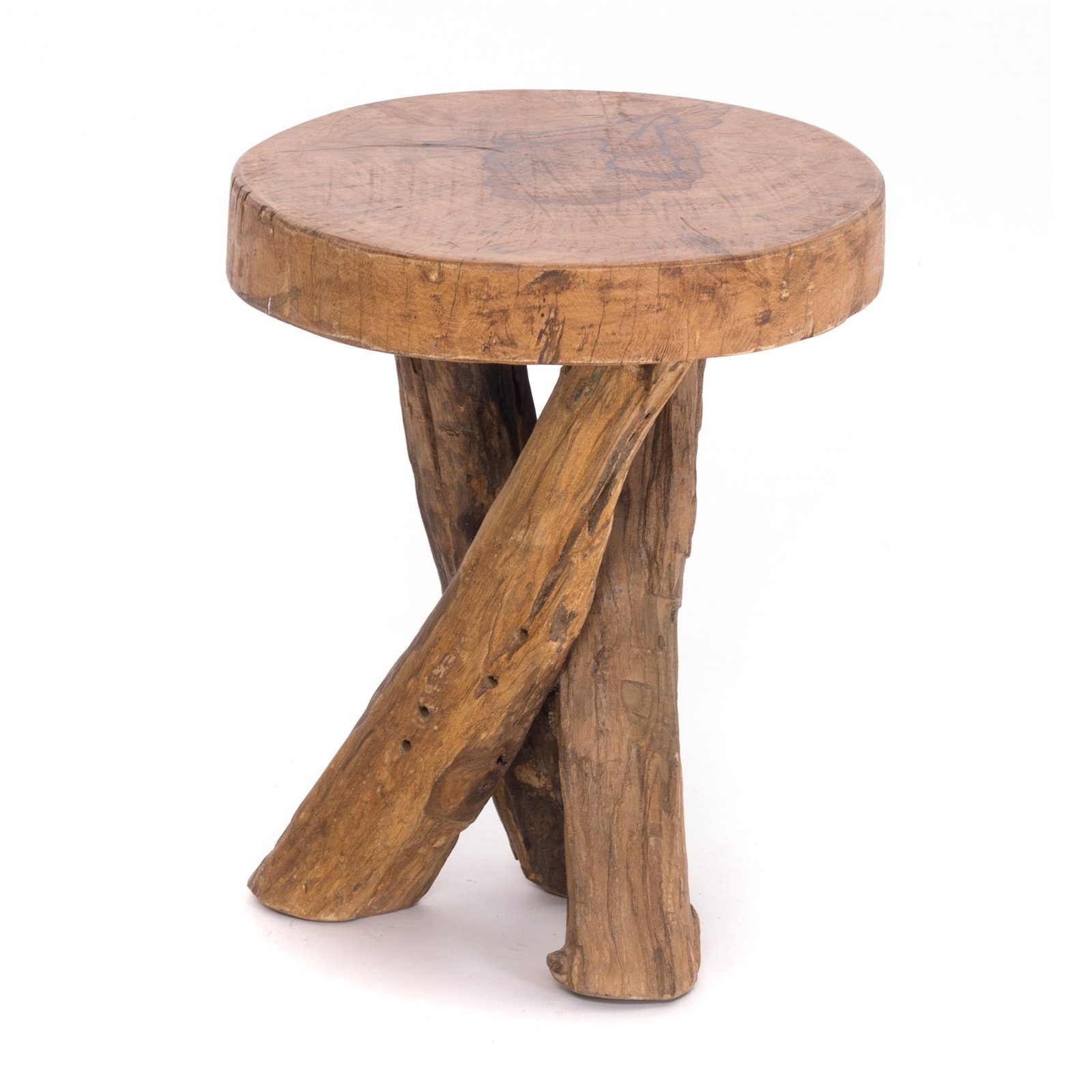 DESIGN DELIGHTS Beistelltisch RUNDER HOLZTISCH Holz günstig online kaufen