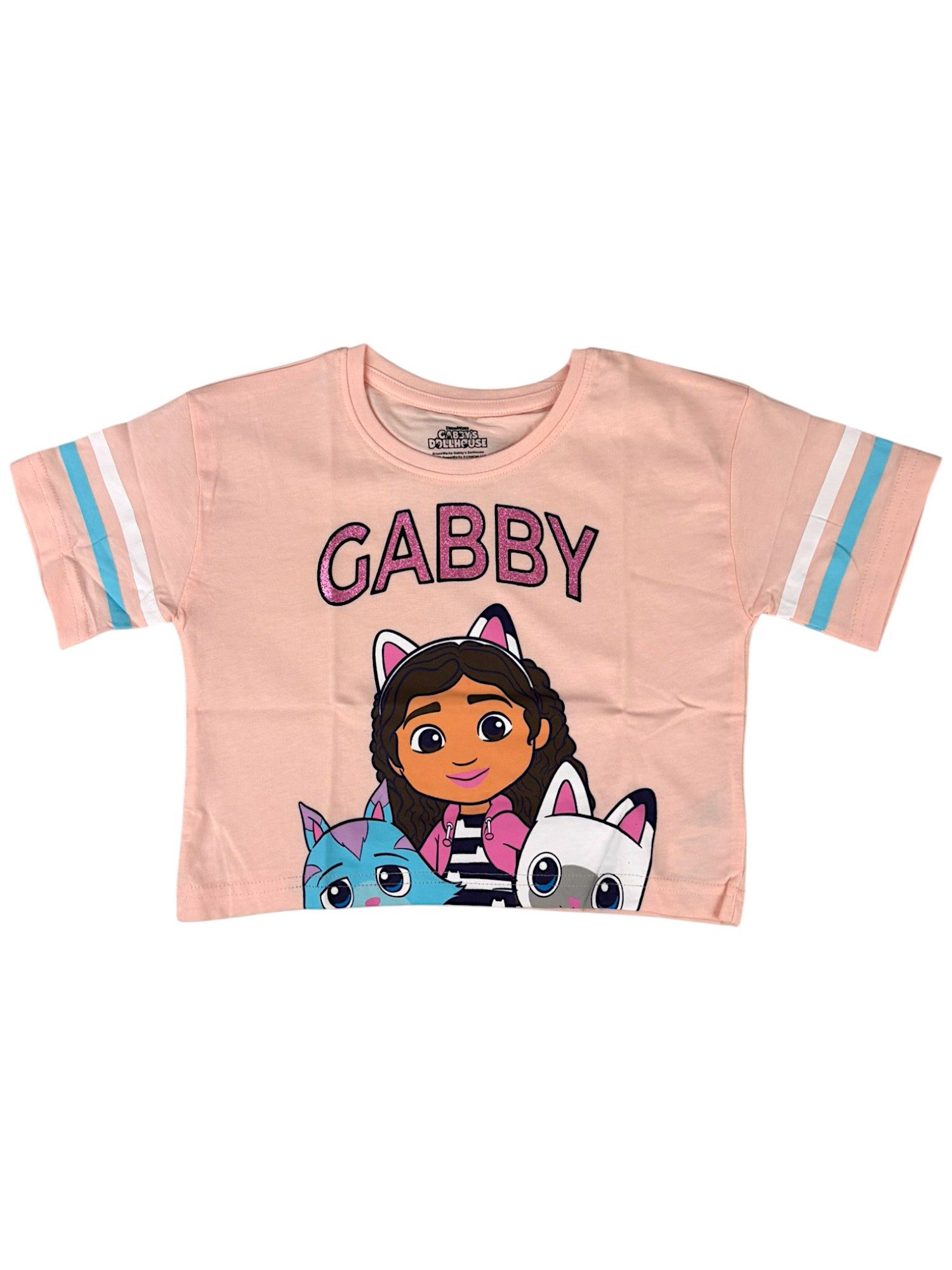 T-Shirt Gabby, Pandy Paws & CatRat mit Glitzerdetails
