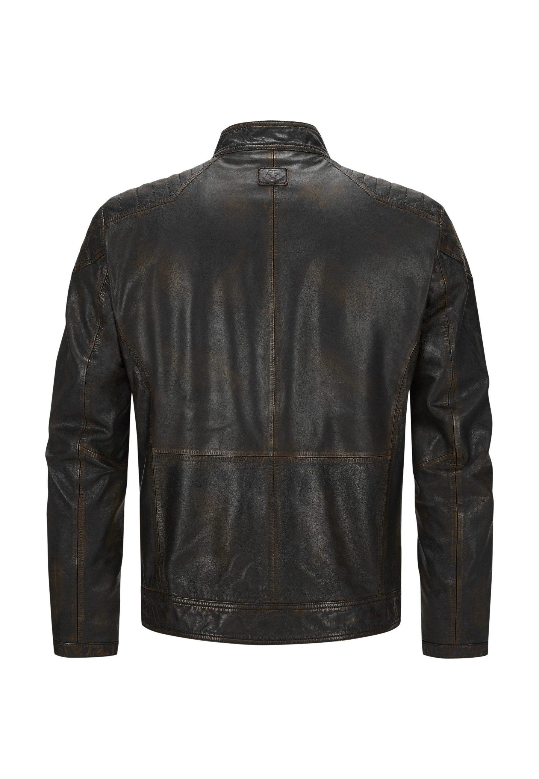 Milestone Lederjacke MSArlington Herren Bikerjacke Jacke Leder