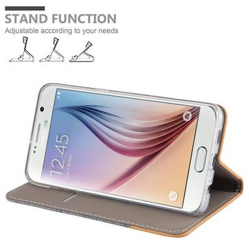 Cadorabo Handyhülle Samsung Galaxy S6 EDGE PLUS Samsung Galaxy S6 EDGE PLUS, Klappbare Handy Schutzhülle - Hülle - mit Standfunktion und Kartenfach