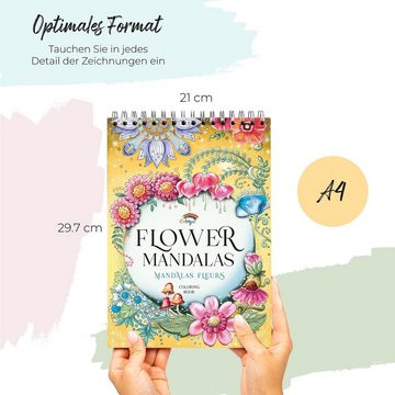 Colorya Malen nach Zahlen Alternative Title: Blumenkreise: Kreative Blumenkunstwerke, Blumenmandalas: Kreative Kunstwerke aus Blumen
