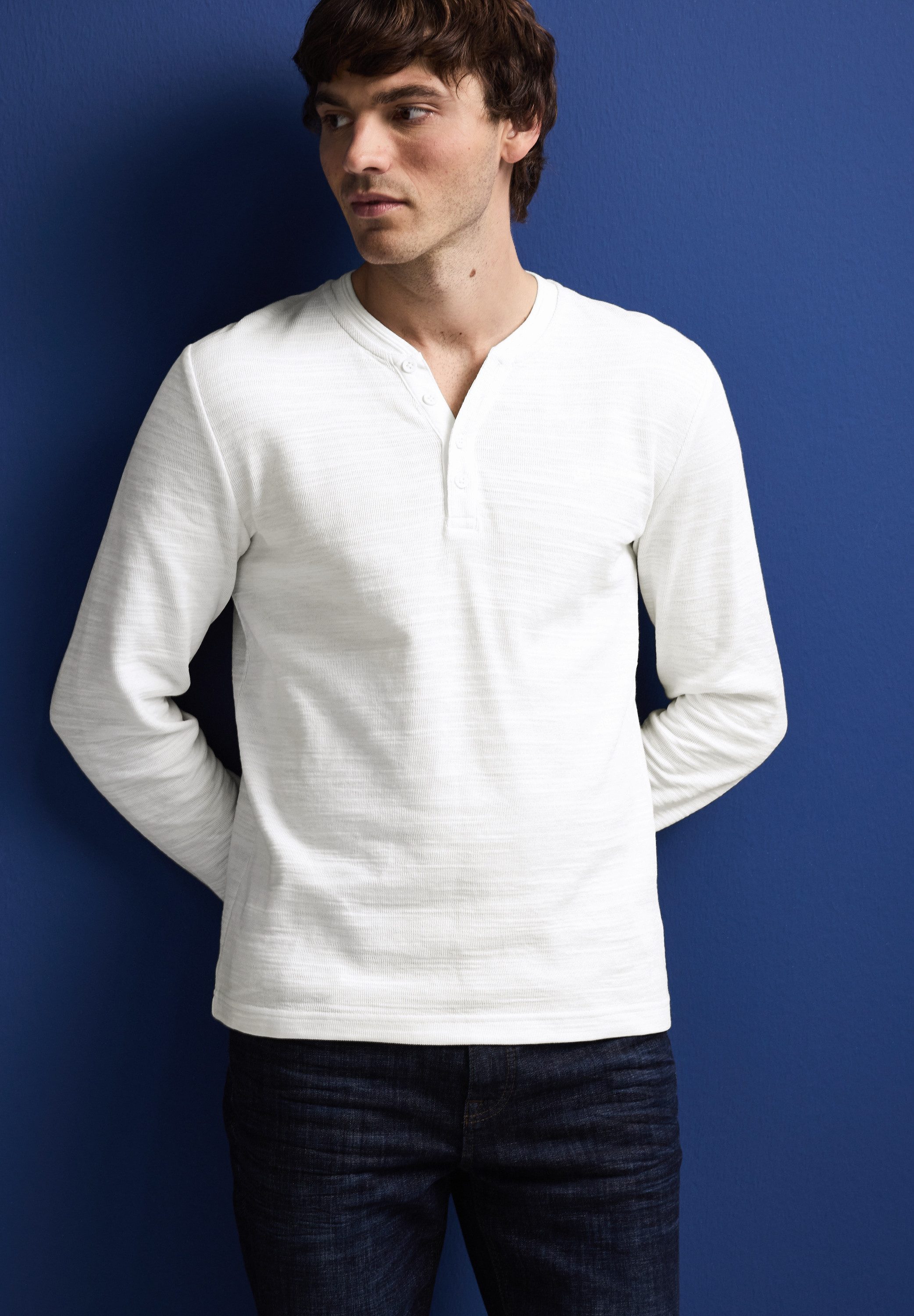 STREET ONE MEN Langarmshirt im soften günstig online kaufen