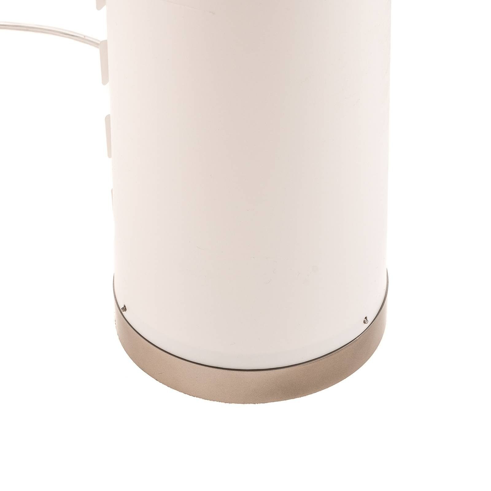 Lindby Stehlampe Mirella, nickel flammig,inkl. dimmbar, inklusive, Kunststoff, Modern, nicht 1 satiniert, Metall, Leuchtmittel weiß