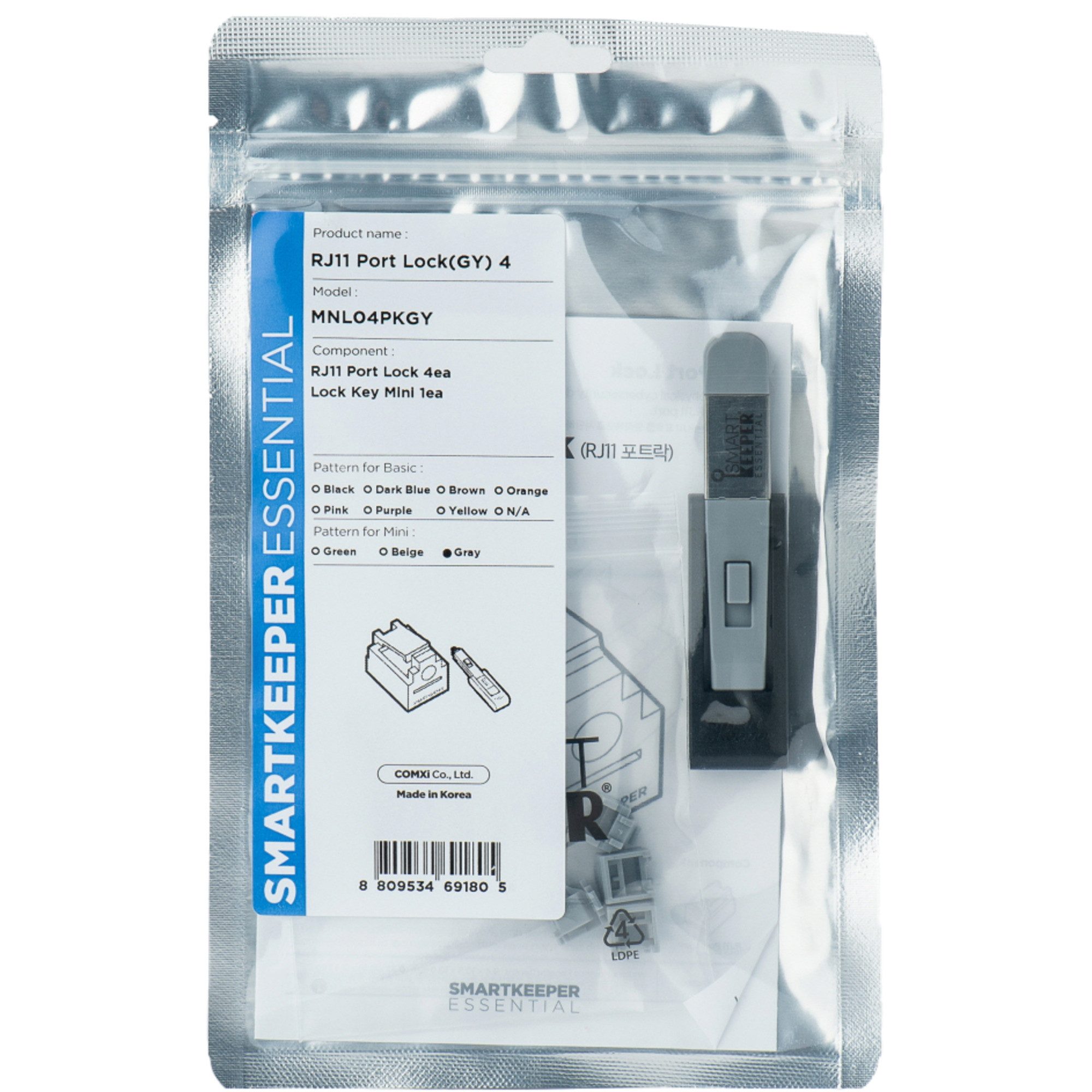 Smart Keeper Laptopschloss SMARTKEEPER ESSENTIAL RJ11 Port Lock (MNL04) +