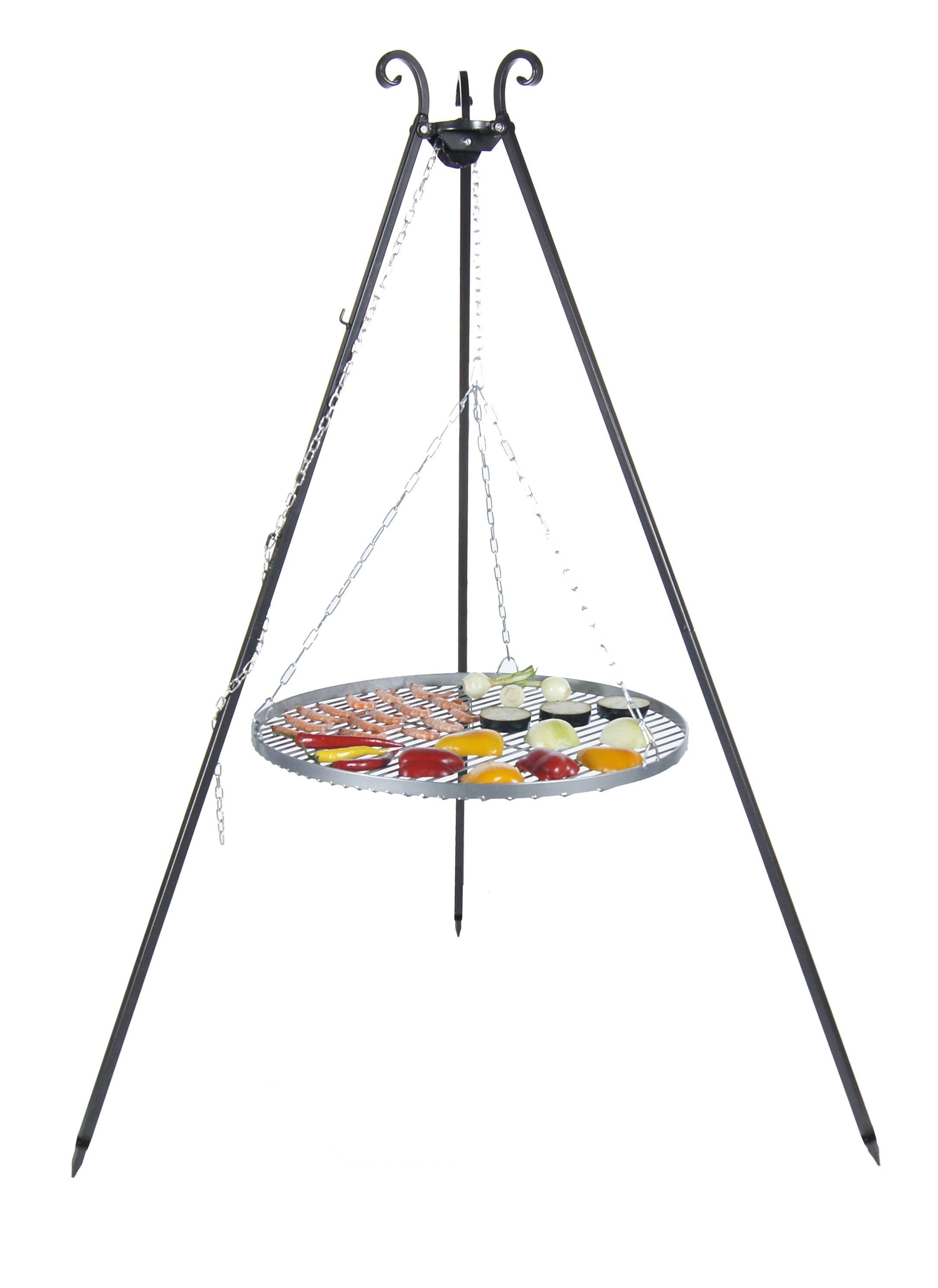Holzkohlegrill Dreibein Schwenkgrill Viking Ø 70 cm