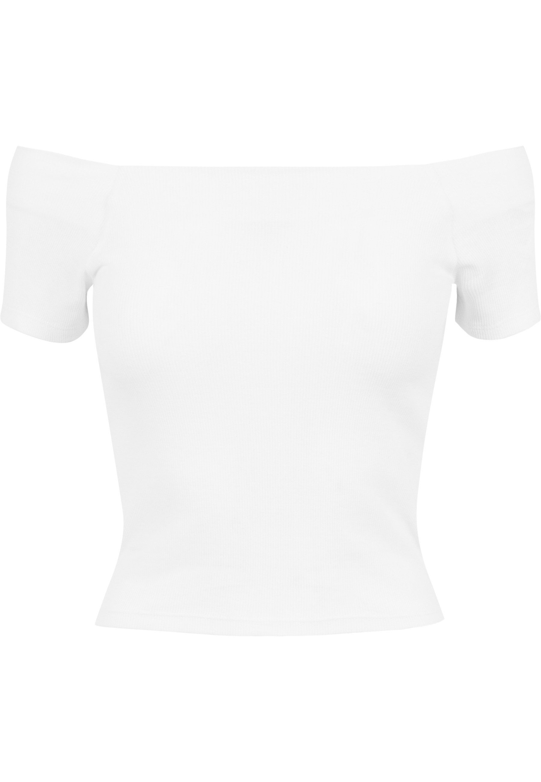 URBAN CLASSICS T-Shirt Urban Classics Damen Ladies Off Shoulder Rib Tee (1- günstig online kaufen
