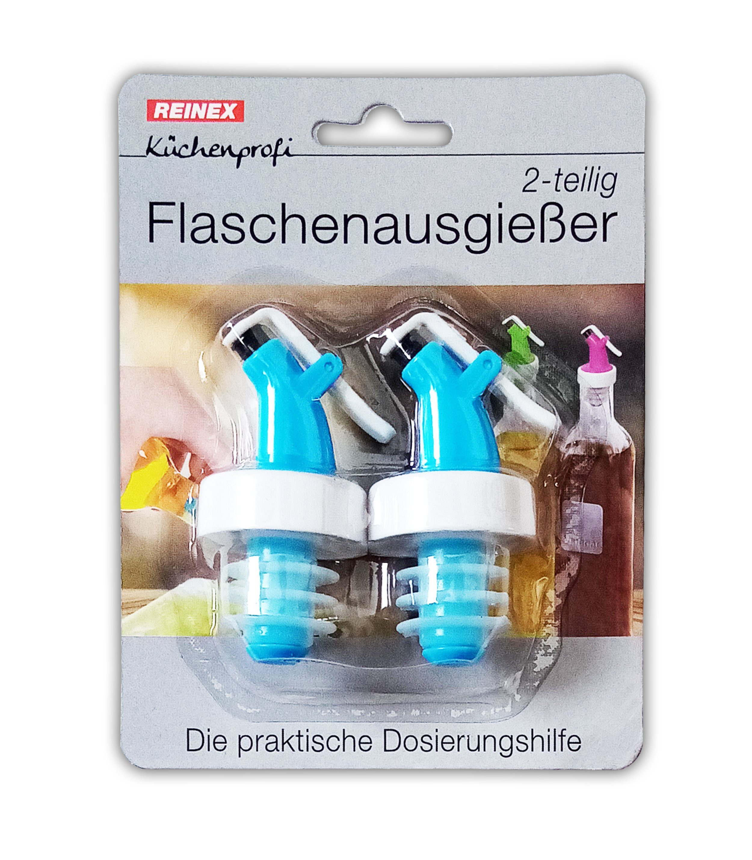 Reinex Flaschenausgießer 2X Flaschenausgießer mit Verschluss Wein Öl Spirituosen Flaschen, Weinausgießer Ausgießer Schnaps Dosierer