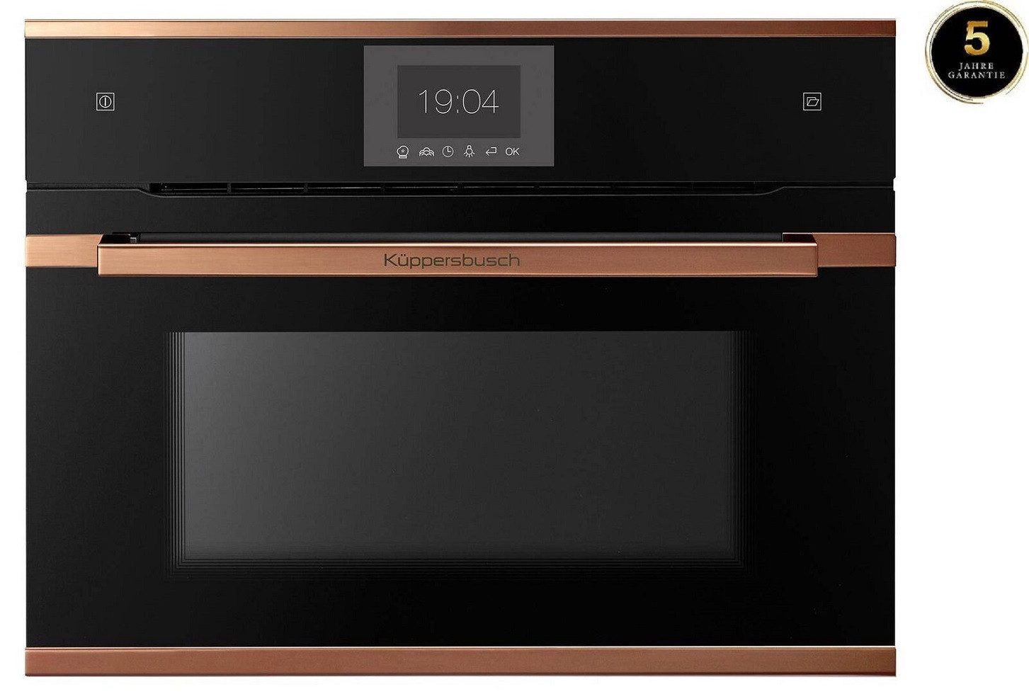 Küppersbusch Dampfbackofen CBD6550.0SC, Compact Dampf-Backofen mit TFT Display und Bratenthermometer