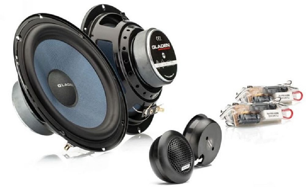 Gladen ALPHA 165 G2 16,5cm Kompo-System Lautsprecher Auto-Lautsprecher (75 W, 16 cm)