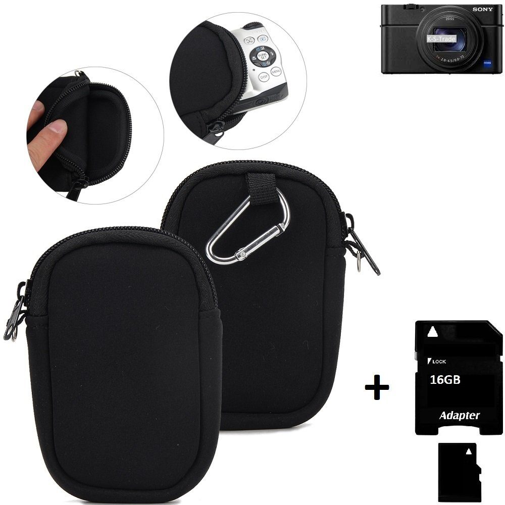K-S-Trade Kameratasche für Sony Cyber-shot DSC-RX100 VI, Kameratasche  Schutz Hülle Kompaktkamera Tasche Travelbag sleeve