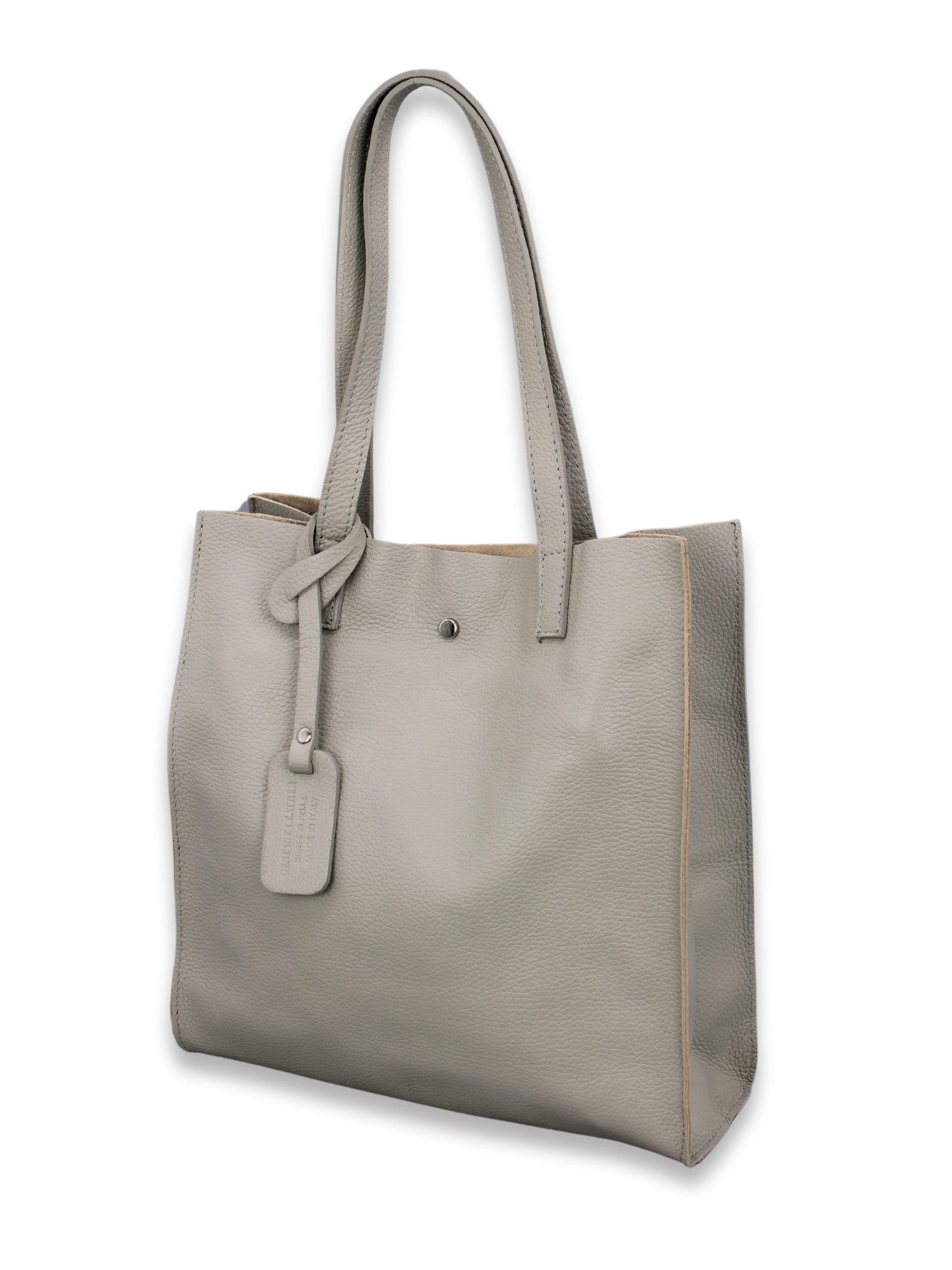 Adel Bags Сумки для покупок BENITA Schultertasche für Damen, Handtasche, echtes Leder, herausnehmbares Innenfach, Made in Italy