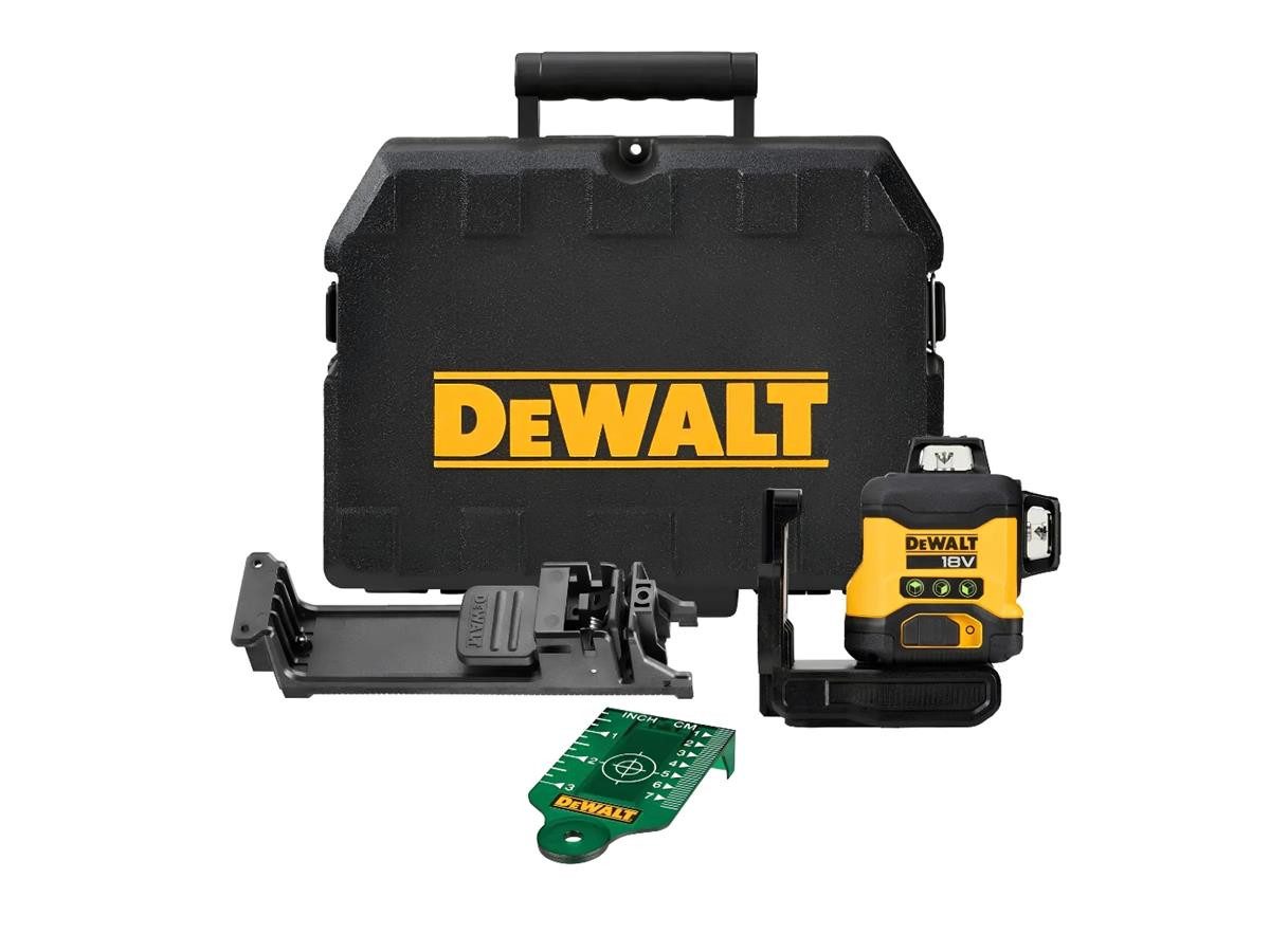 DeWalt Linienlaser 360Gr, 18V, Basisv., (Set), 3x360° selbst nivellierende Linien, max. Reichweite: 10m