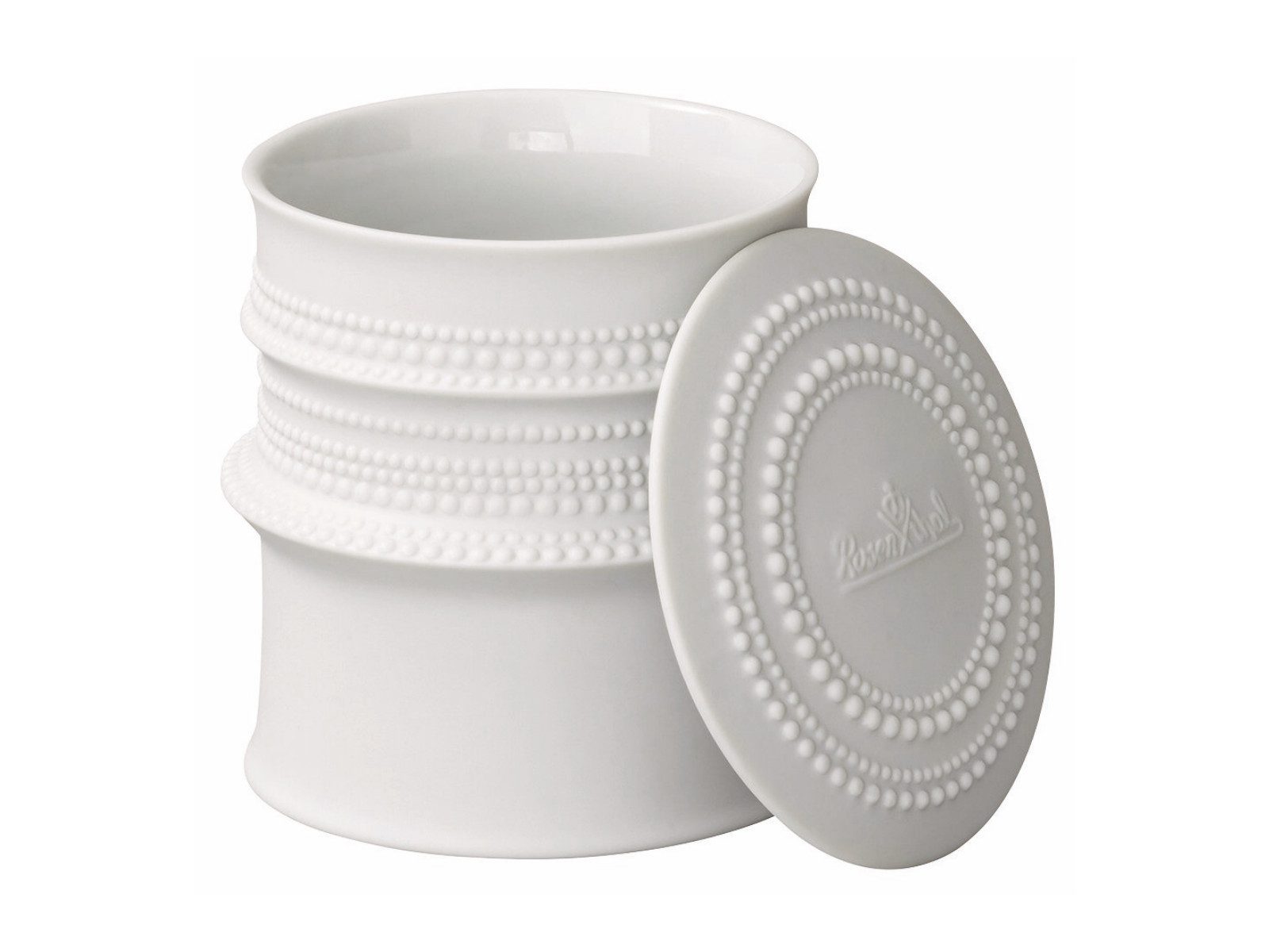 Rosenthal Vorratsdose Pisara Dose klein weiß 10cm, Porzellan