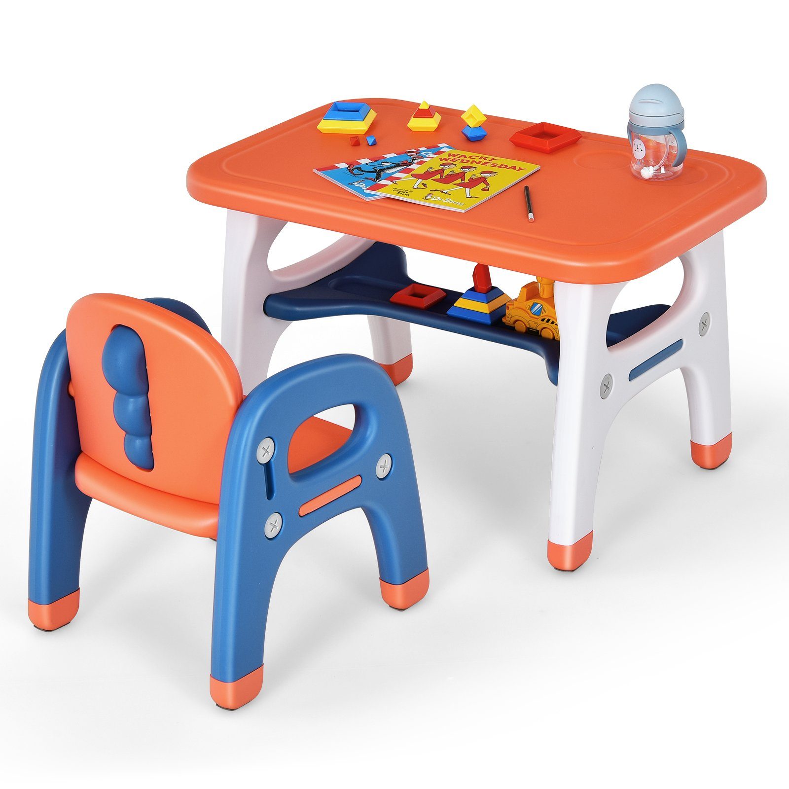 Baby Vivo Kindersitzgruppe Kindertisch Kinderstühle Sitzgruppe Kindermöbel Stuhl 