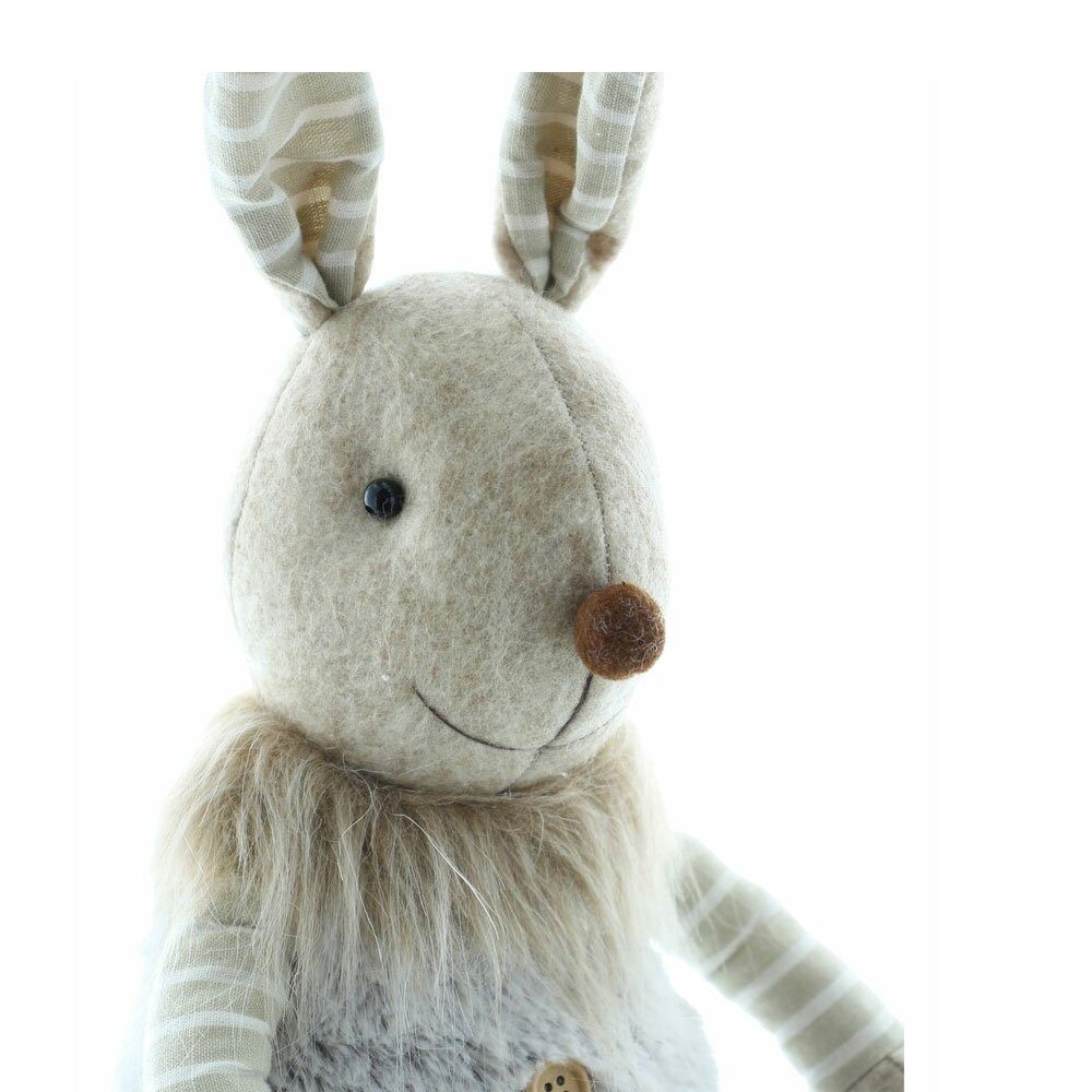 Home-trends24.de Osterhase Osterhase Hasenfigur Hase Ostern Osterdeko Figur Textil 60 cm