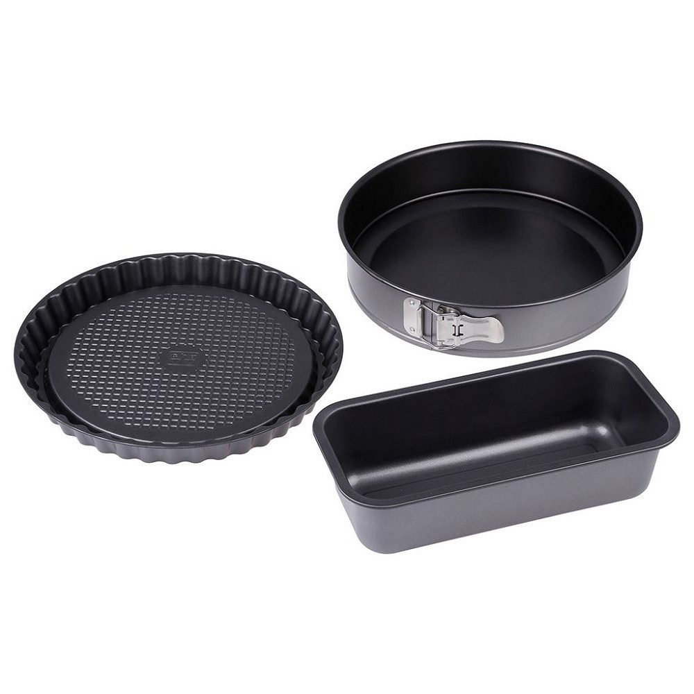Backform c, h, g Backformen-Set, 3-tlg. Ø 28x3 cm Ø 28x6,5 cm 27x13x7 cm, (Set)