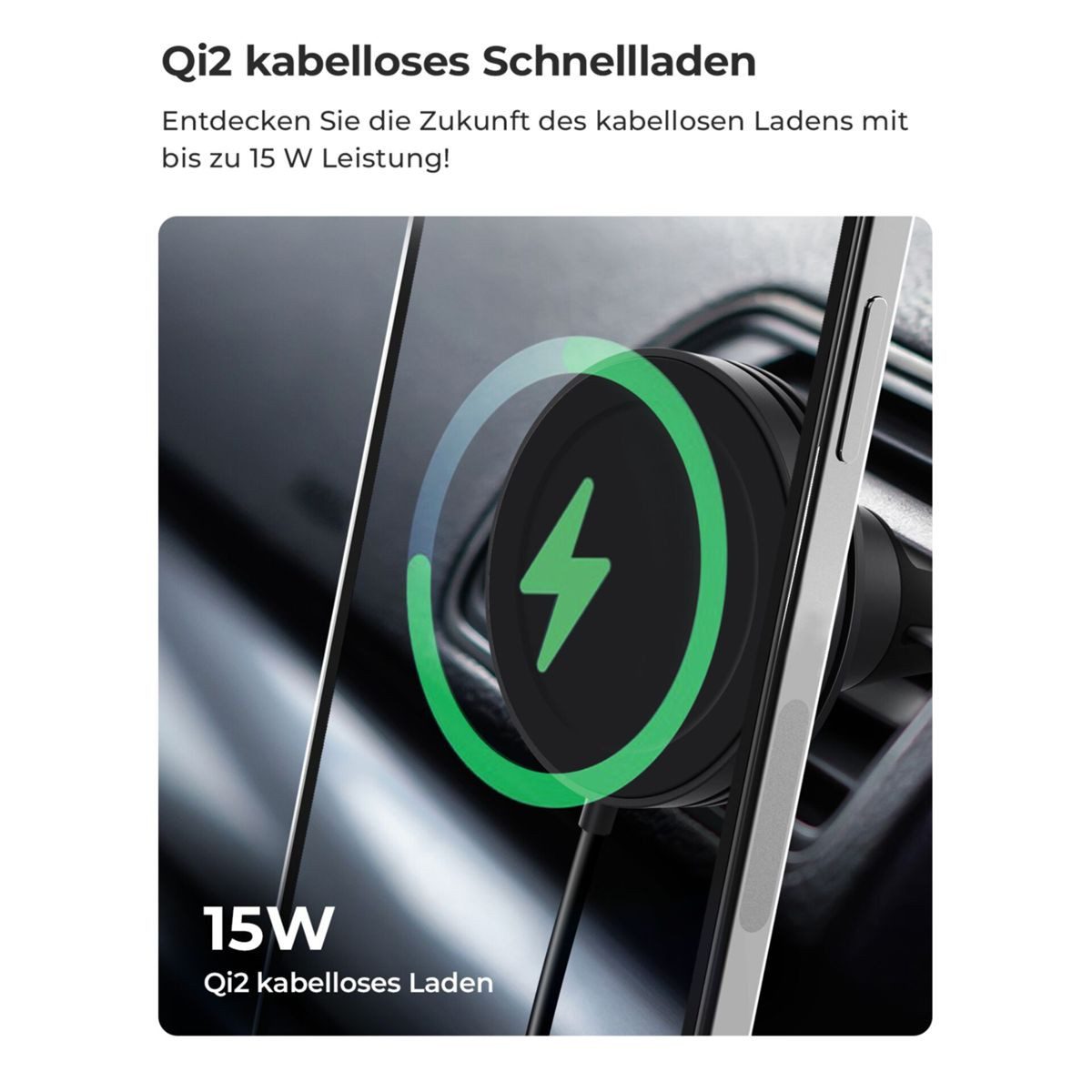 iOttie Velox Mini Qi2 Wireless MagSafe Air Vent Mount Induktions-Ladegerät