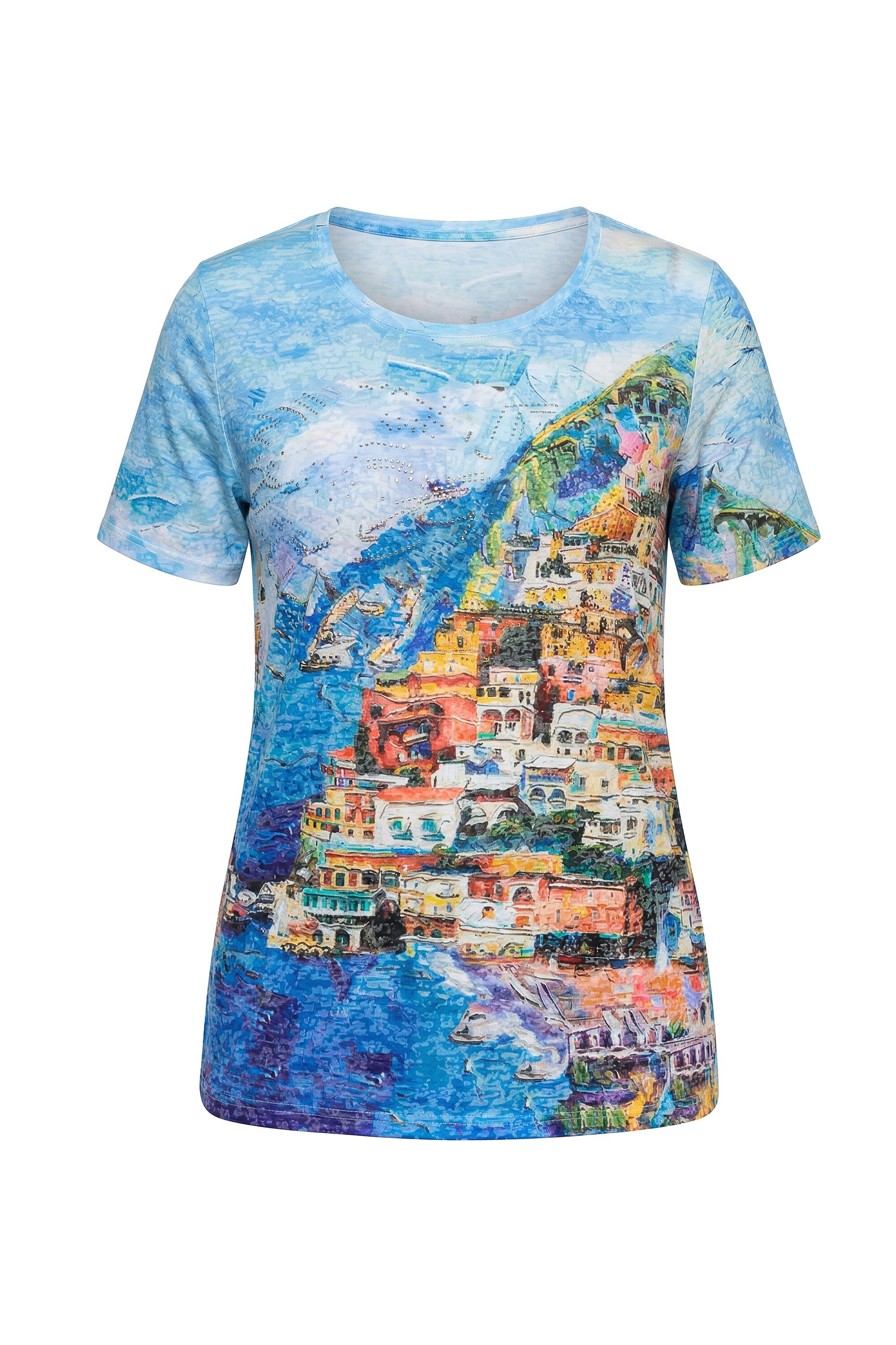 T-Shirt T-Shirt Comfort Fit Holiday-Motiv Halbarm