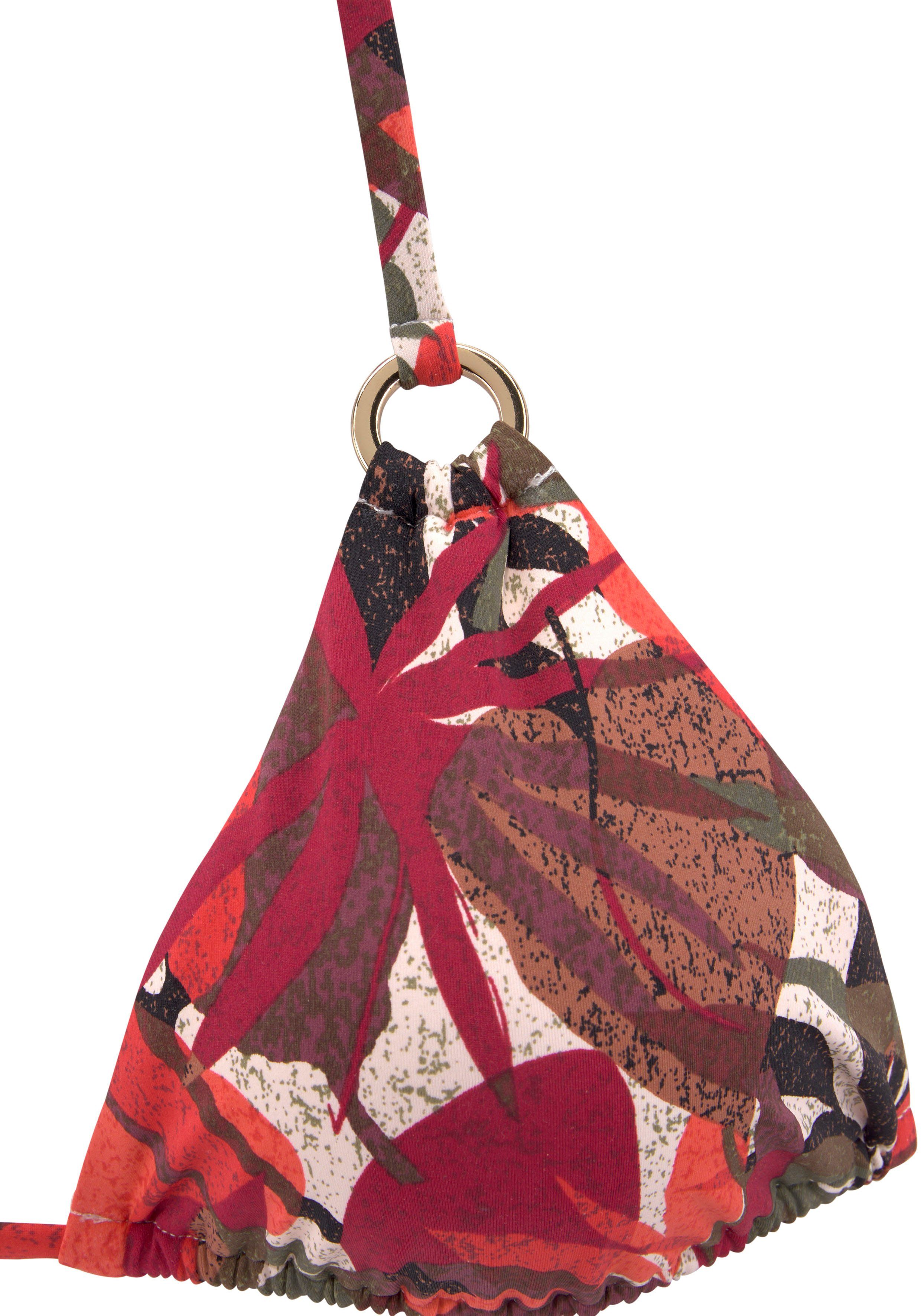 LASCANA Triangel-Bikini-Top Ava, im tropischen Design