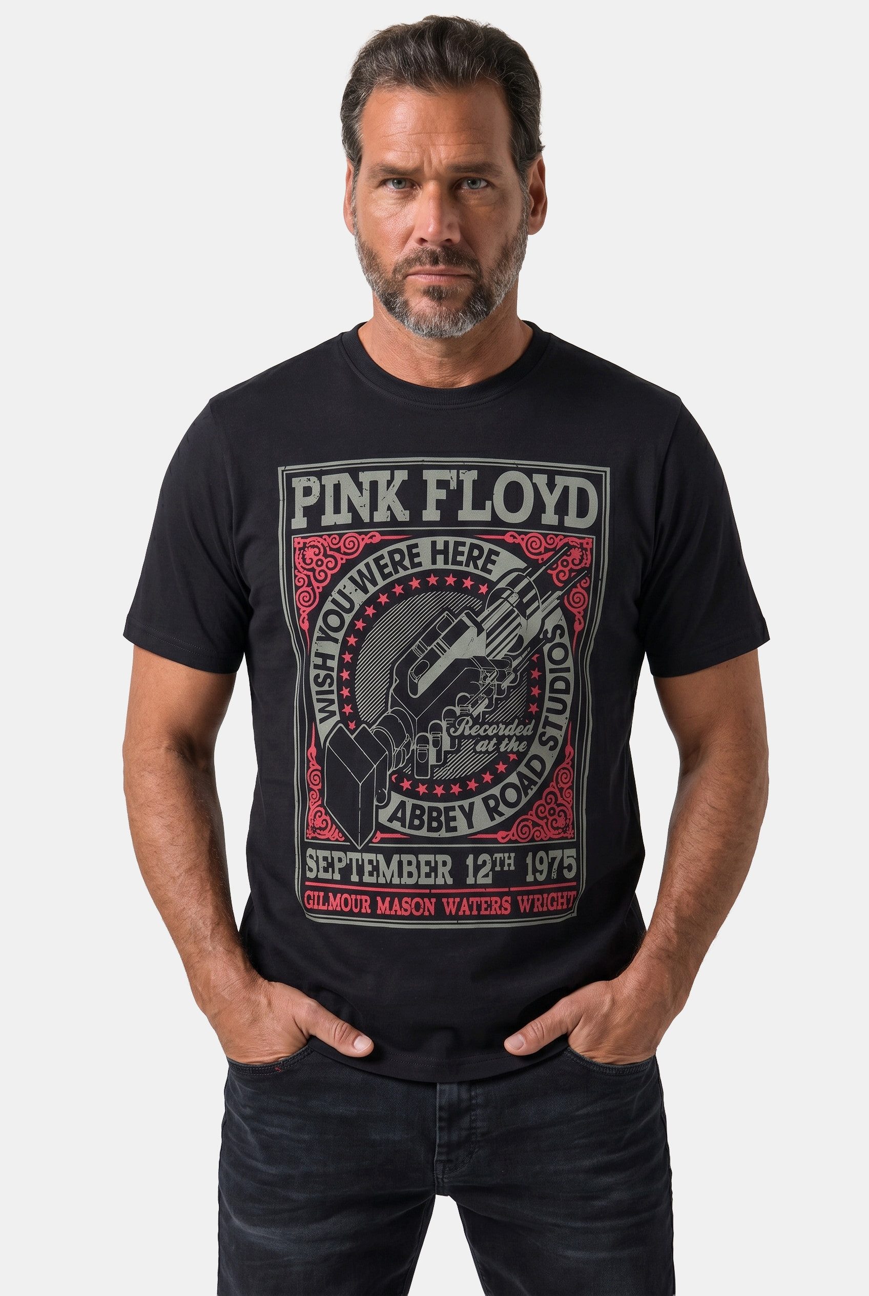 JP1880 T-Shirt bis7XLT-ShirtXLPinkFloydMotivRundhalsausschnitt