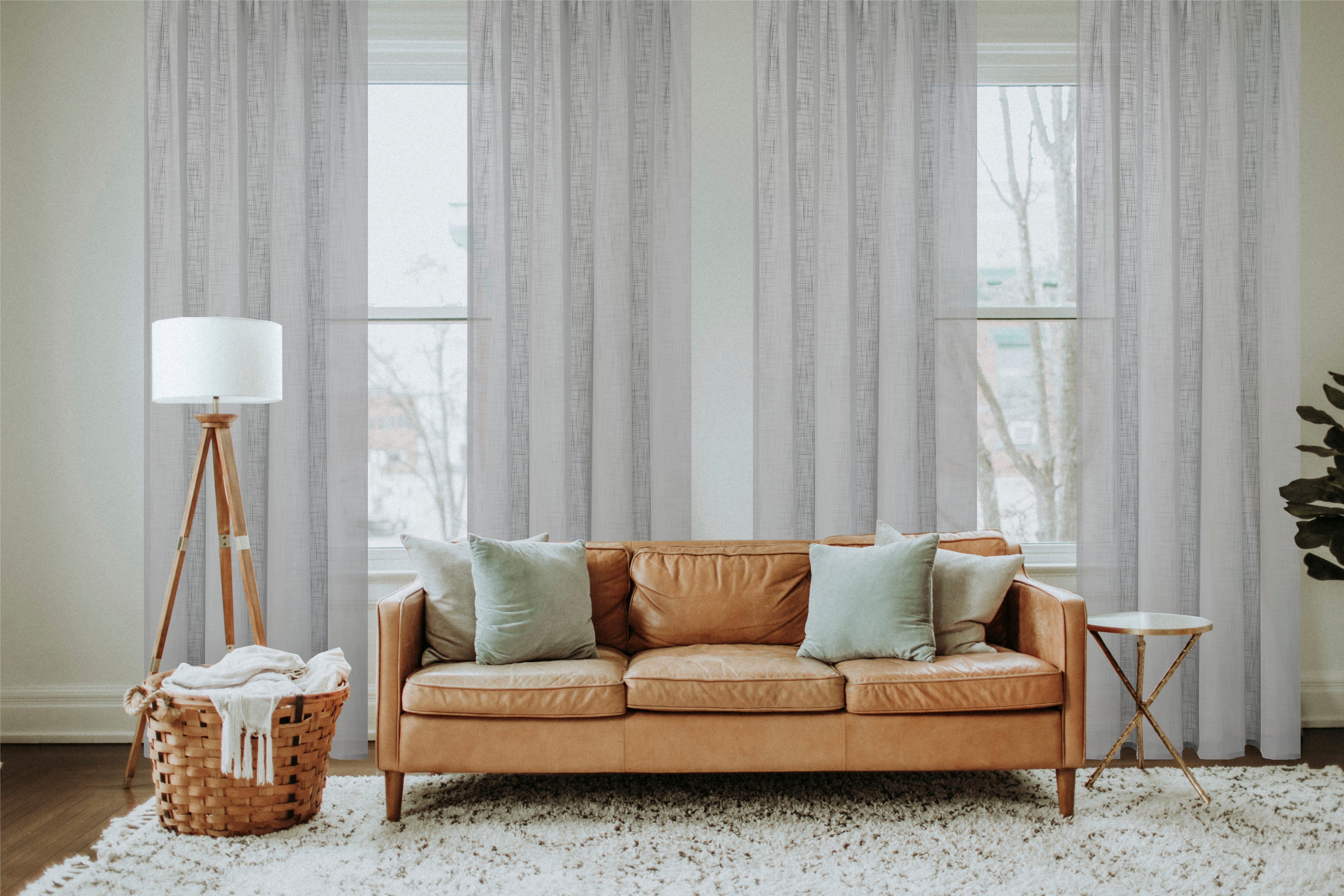 Home Basics Vorhang SOFTY (1 St), Ösen, halbtransparent, Ösenschal SOFTY Uni
