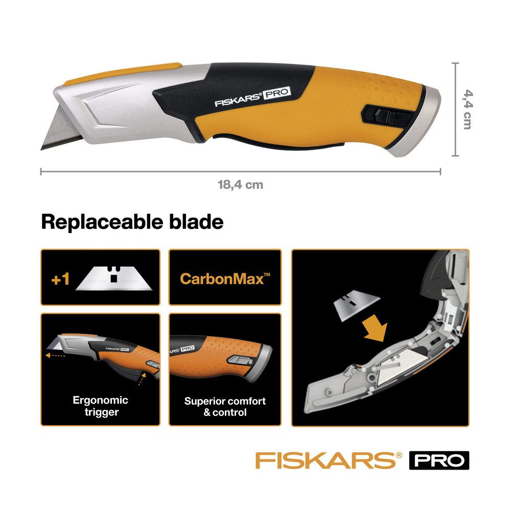 Fiskars Cuttermesser Fiskars 1062938 Pro Sicherheitsmesser 1 St.