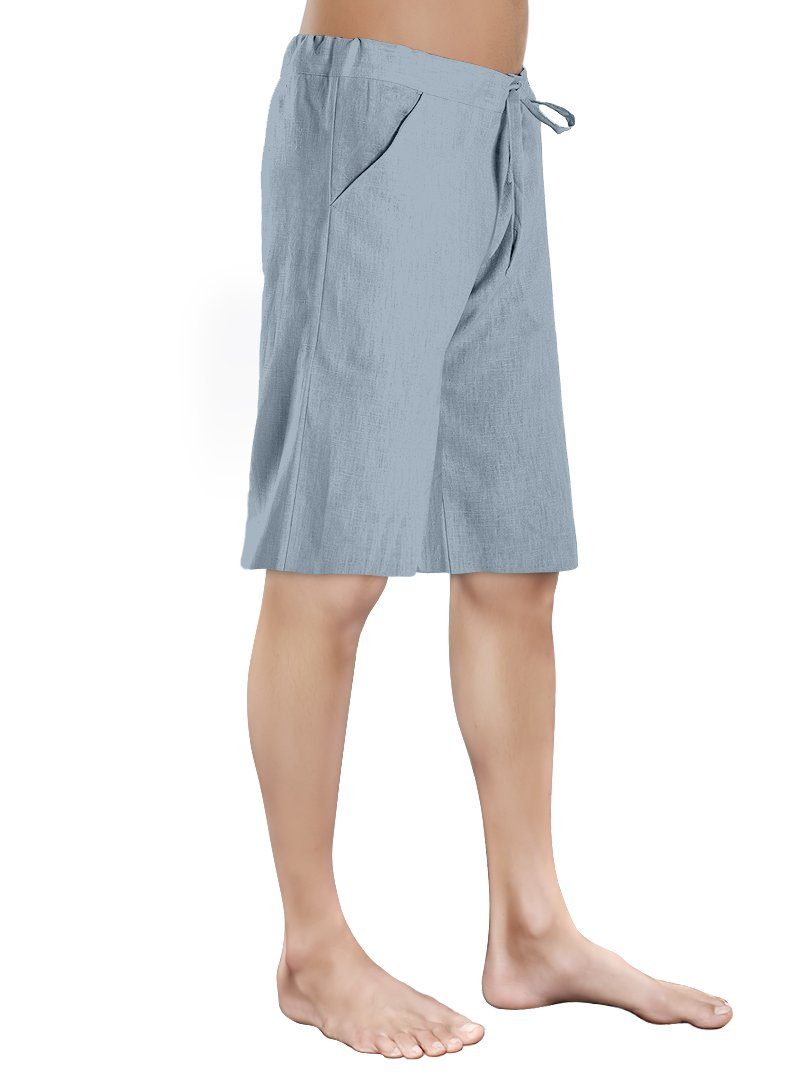 SCHAZAD Leinenhose Leinenshort petrol