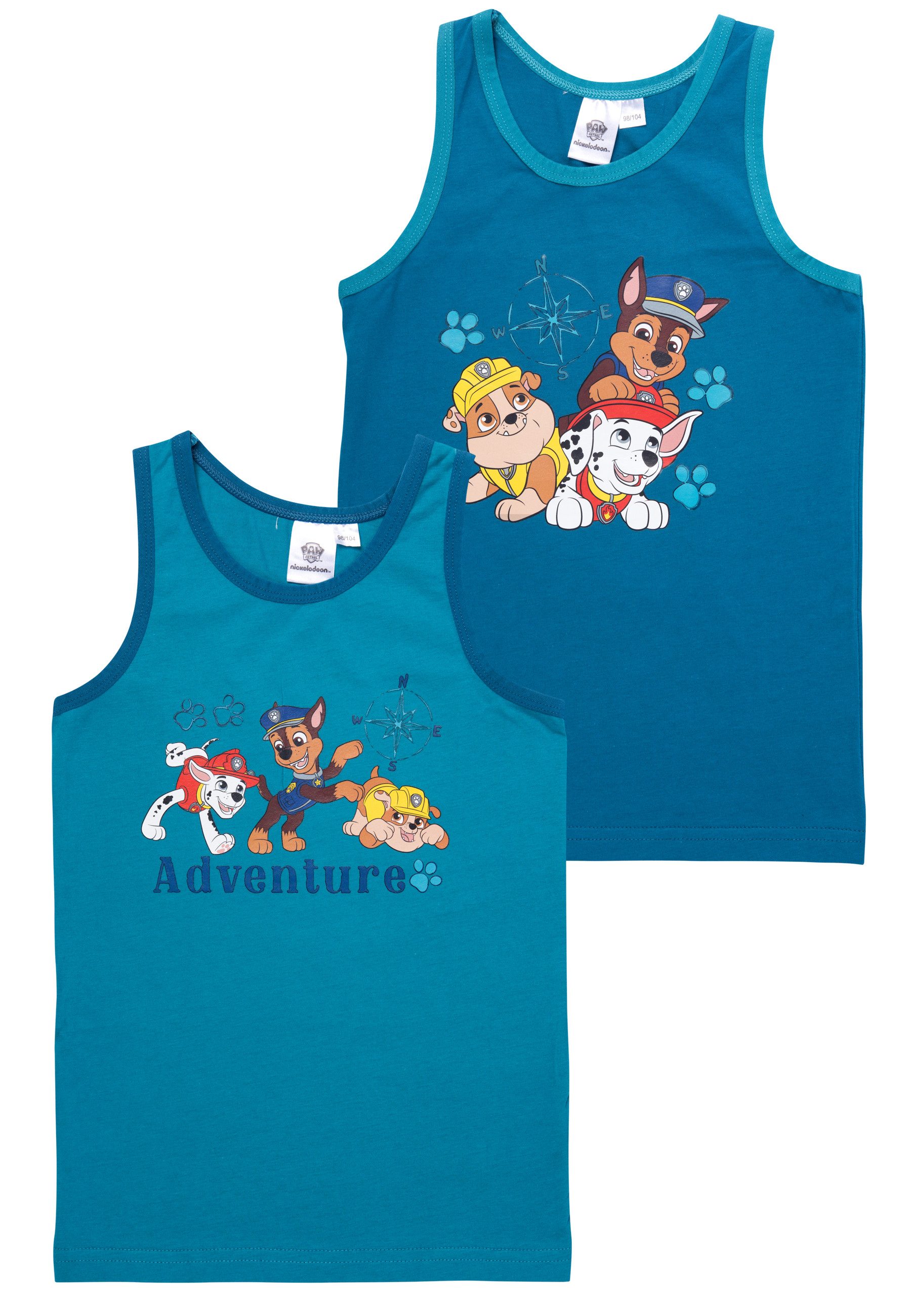 Unterhemd Paw Patrol Unterhemd Adventure Tank Top Hemdchen Unterwäsche 2er Pack