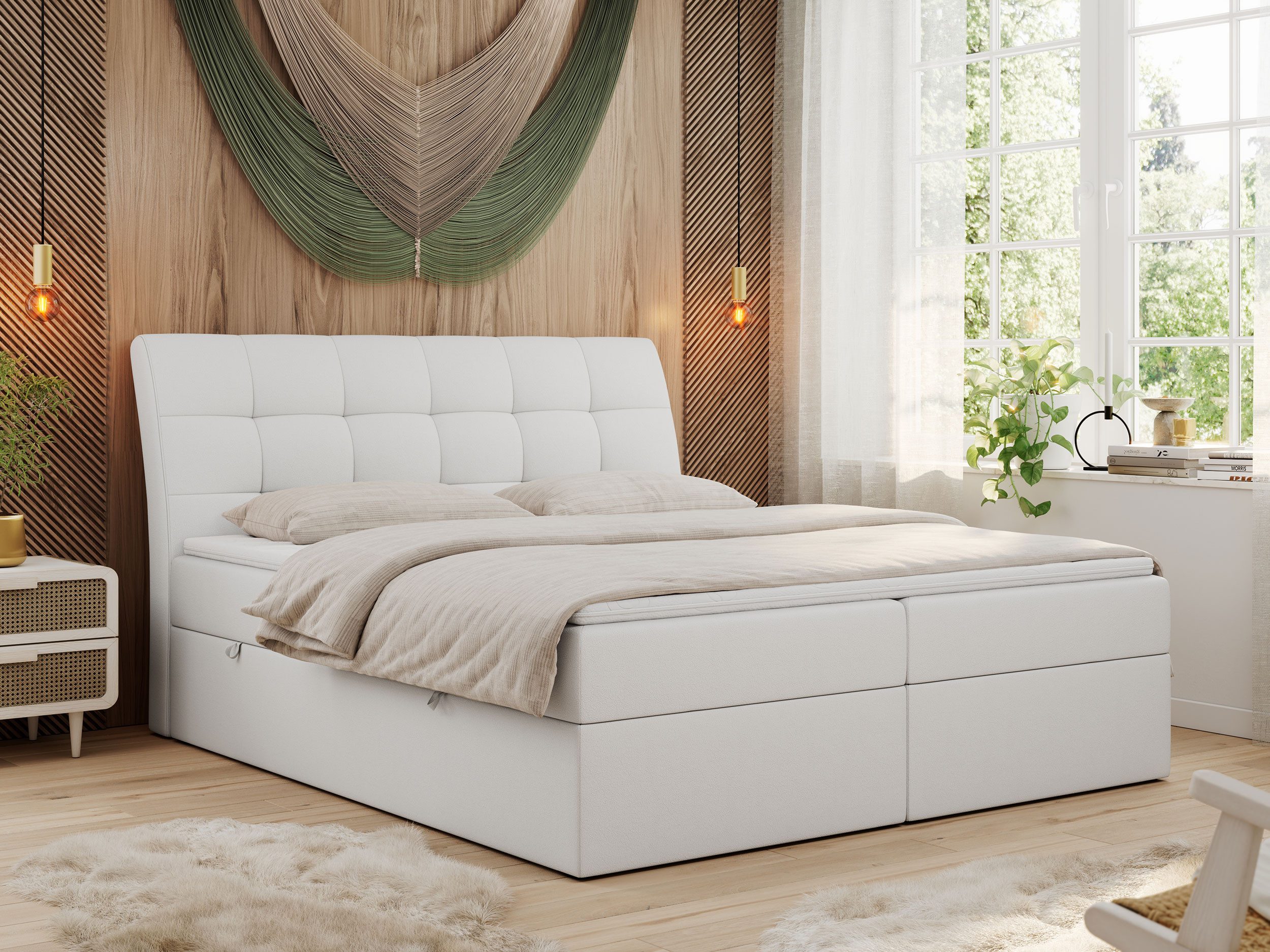 MKS MÖBEL Boxspringbett DIEGOS (Set, Topper günstig online kaufen