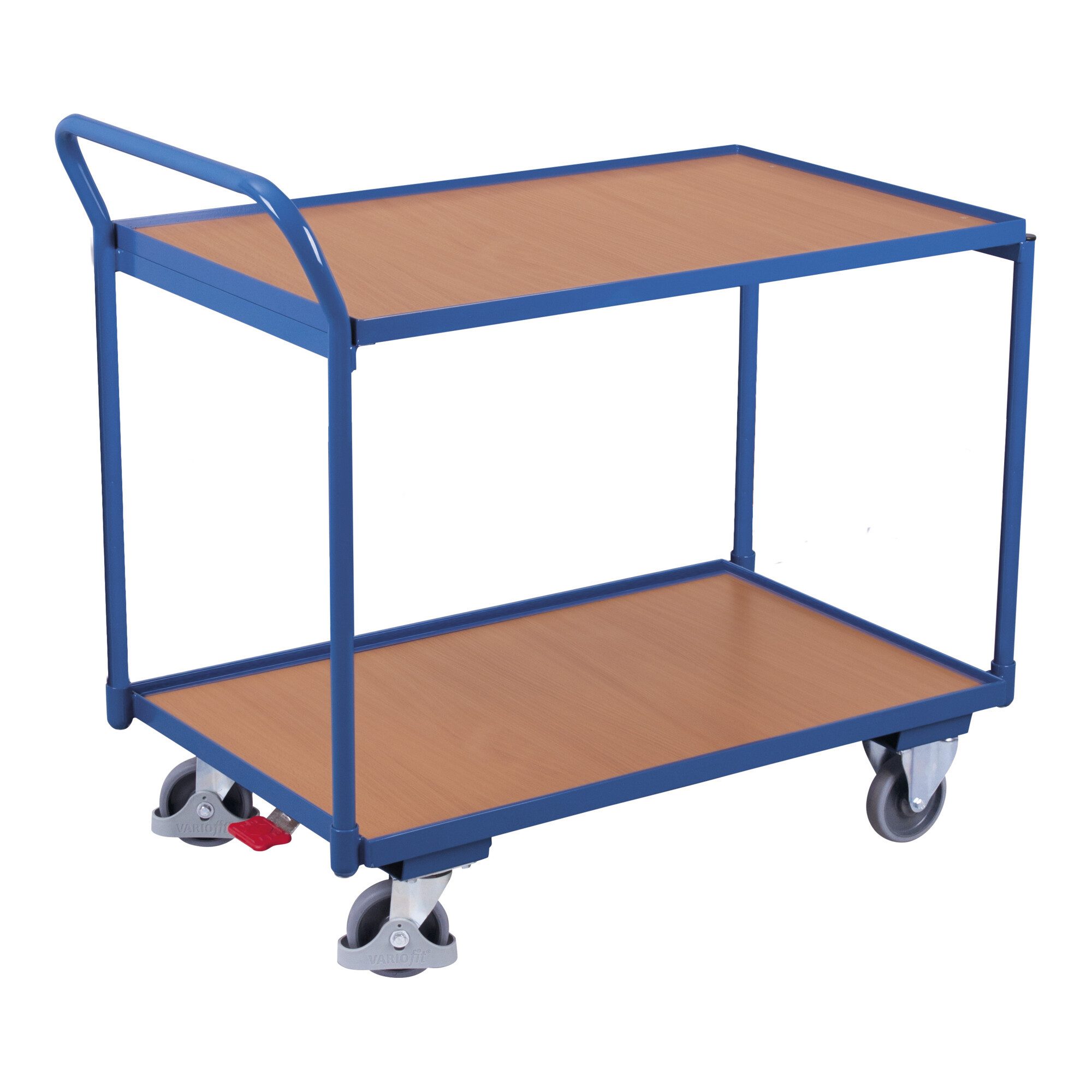 CORDES Transportroller VARIOfit Tischwagen mit 2 Ladeflächen 985 x 595 mm Schiebegriff nach o