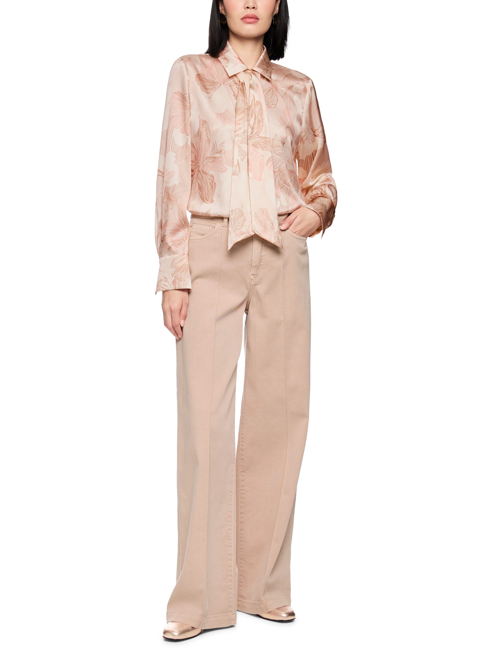 Marc Cain Blusentop Bluse mit Muster - Regular Fit