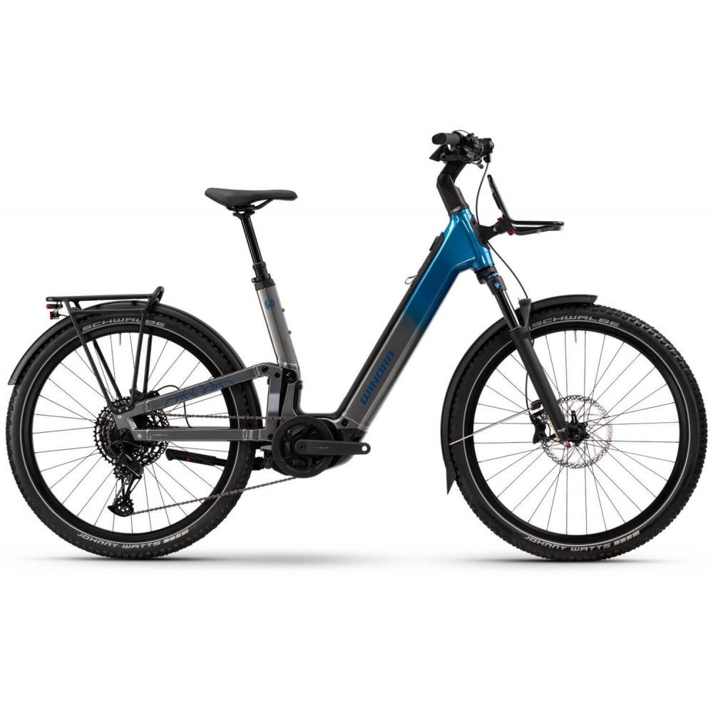 Winora E-Bike Sinus FS X12 Trekkingbike in stone/blue (3 Varianten)