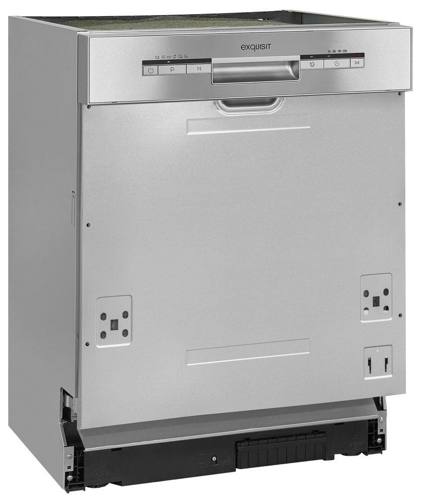 exquisit teilintegrierbarer Geschirrspüler EGSP1012-EB-030E inox