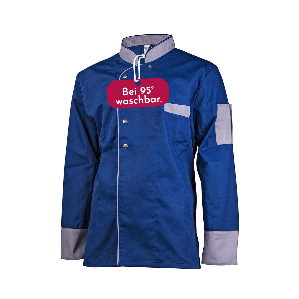 Clinotest Kochjacke langarm - 95 Grad waschbare, kochfeste Kochjacken ohne günstig online kaufen